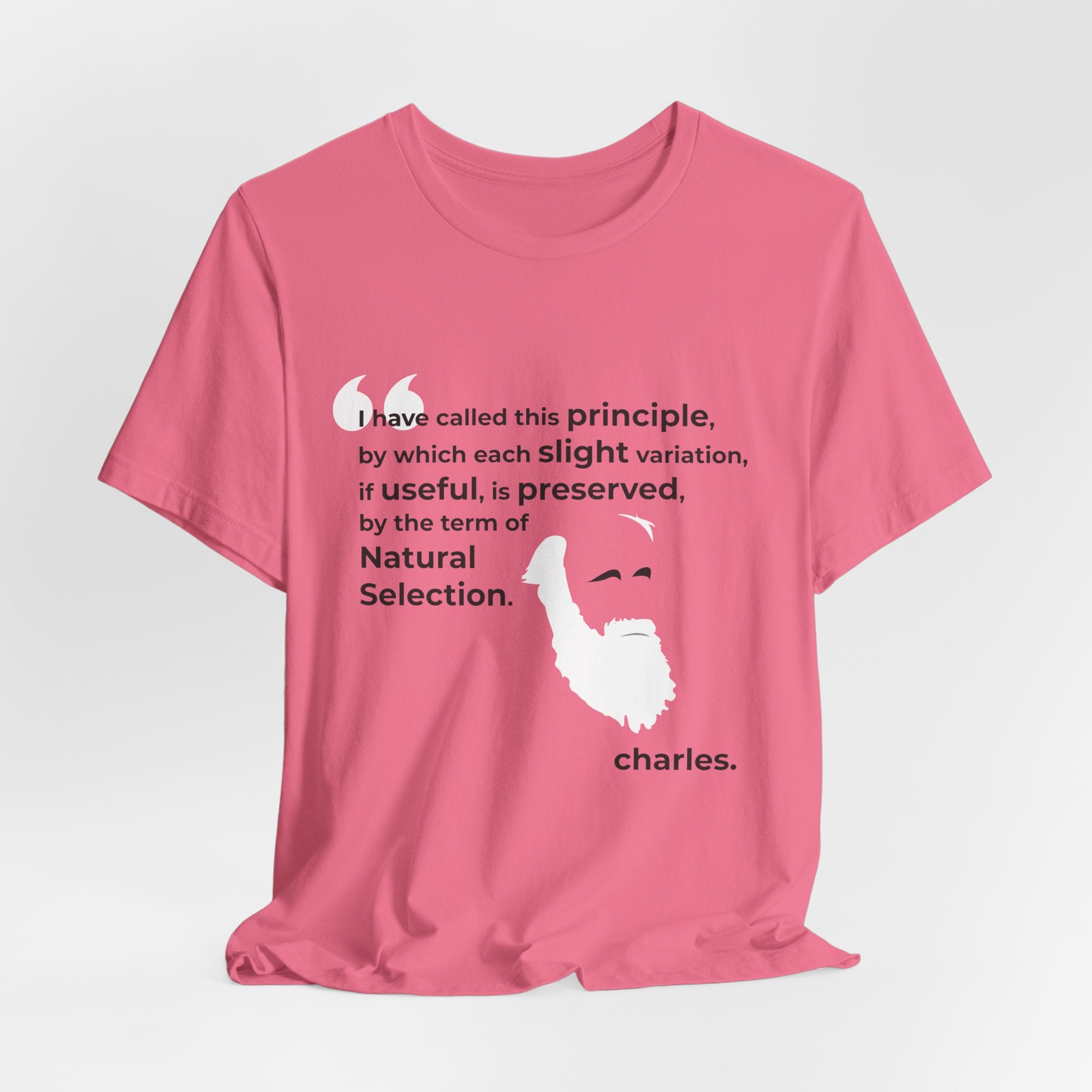 Charles Darwin Natural Selection Unisex Jersey Short Sleeve T-Shirt - Science Enthusiast