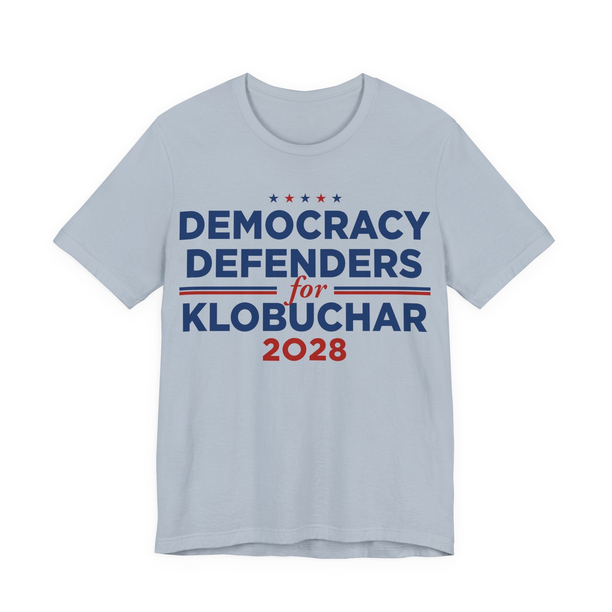 Democracy Defenders for Klobuchar 2028 T-Shirt | Bella+Canvas 3001 Political Graphic Tee