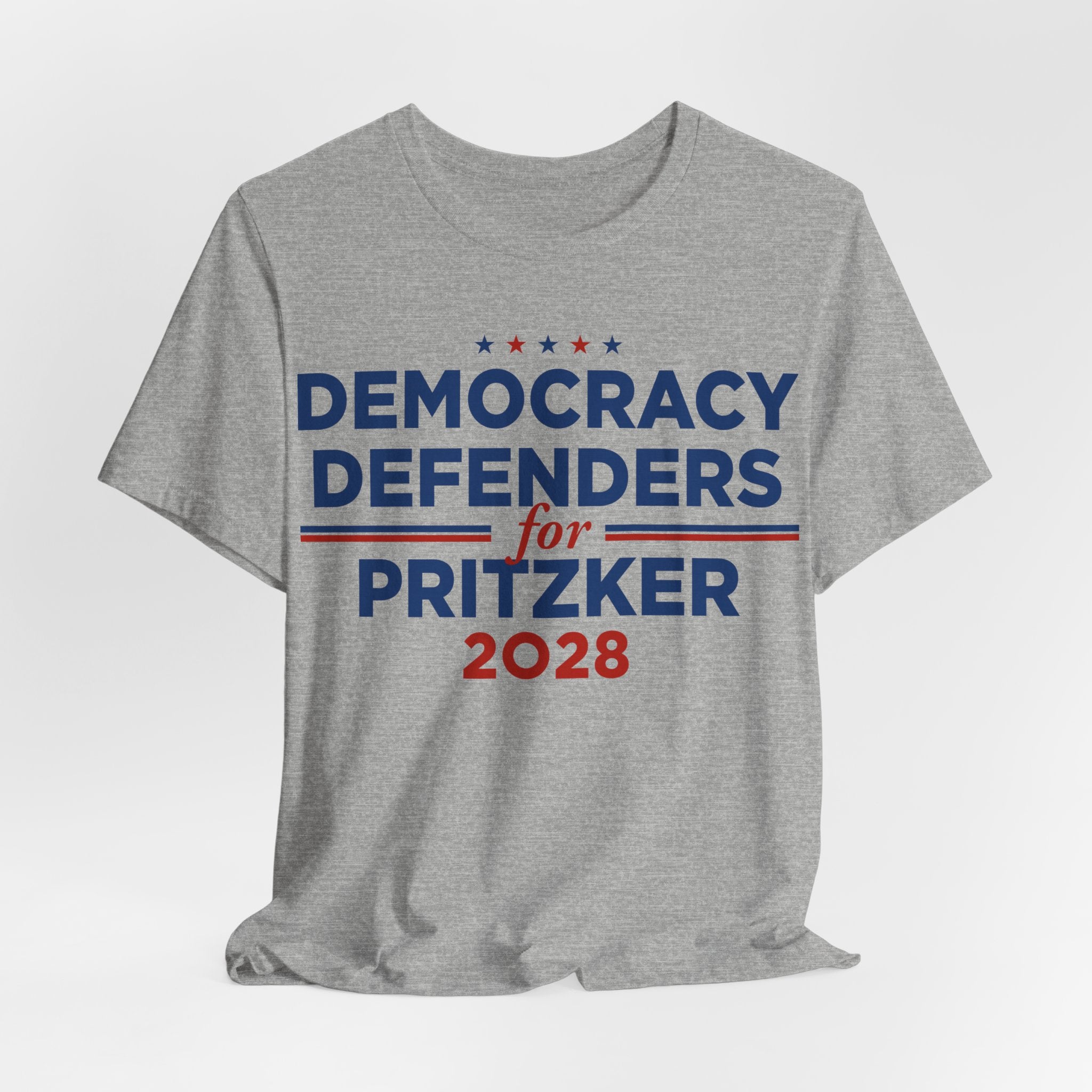 Democracy Defenders for J.B. Pritzker for President Campaign T-Shirt 2028