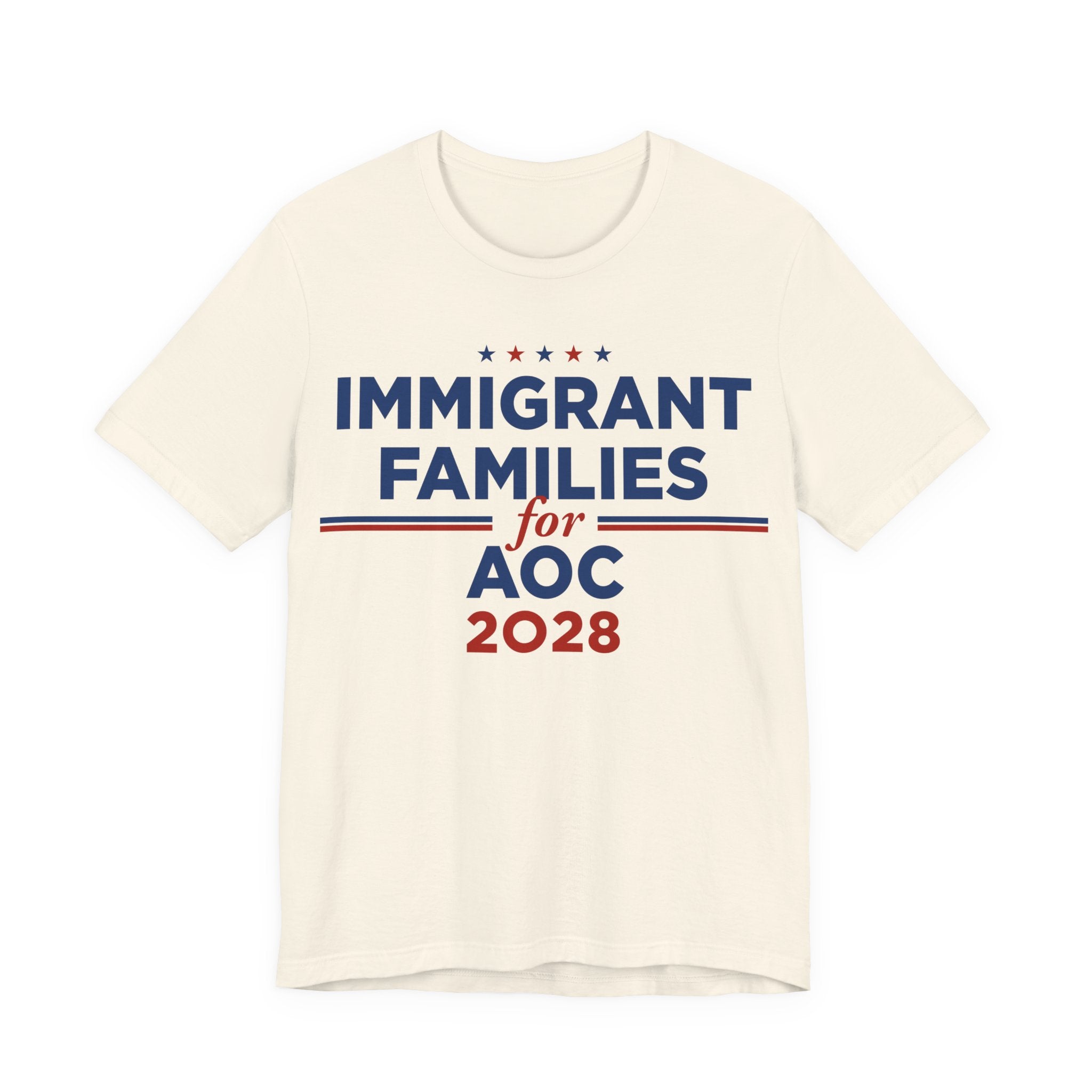 Immigrant Families for AOC for President Campaign T-Shirt 2028