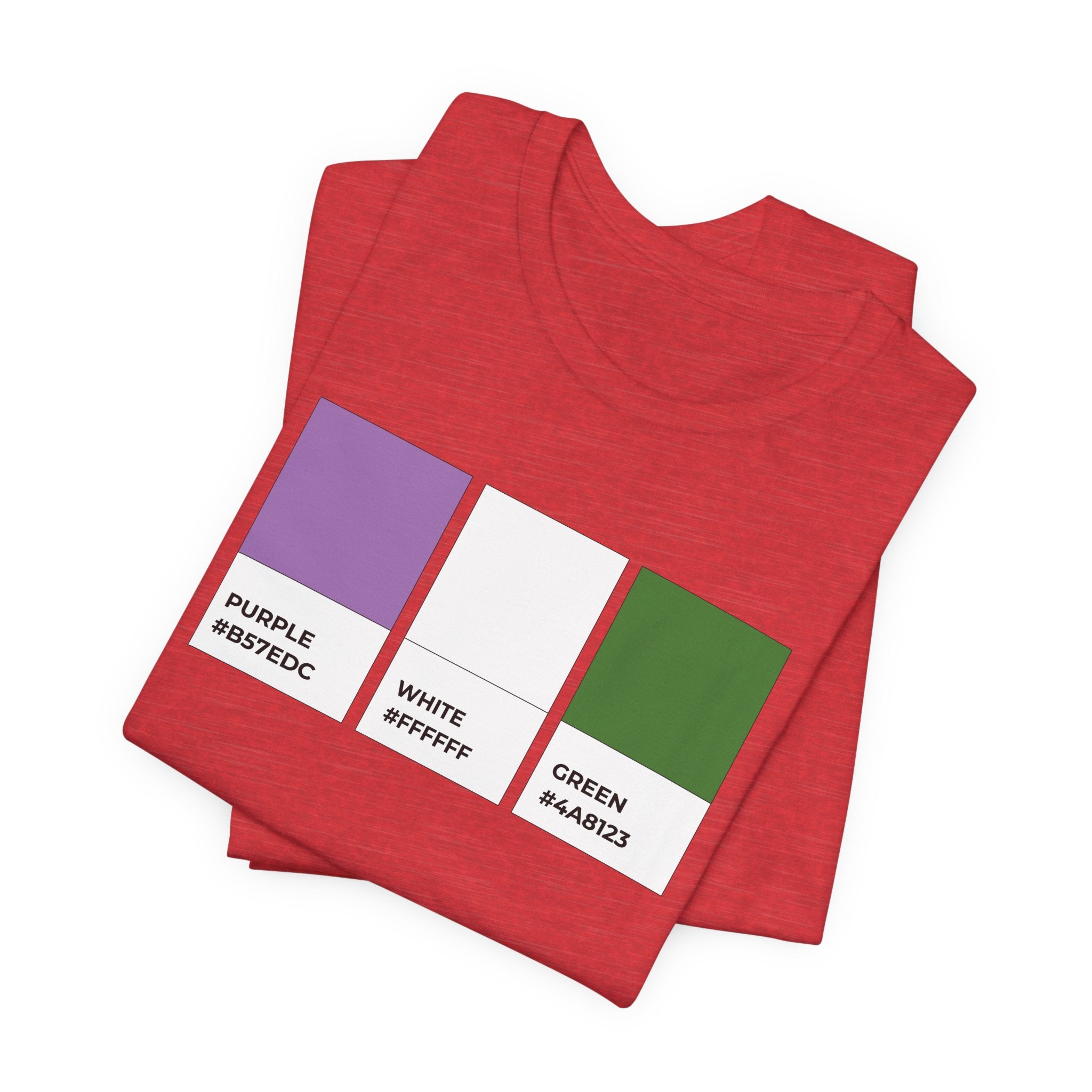 Funny Genderqueer Pride Flag Pantone Colors Unisex Jersey Short Sleeve T-Shirt