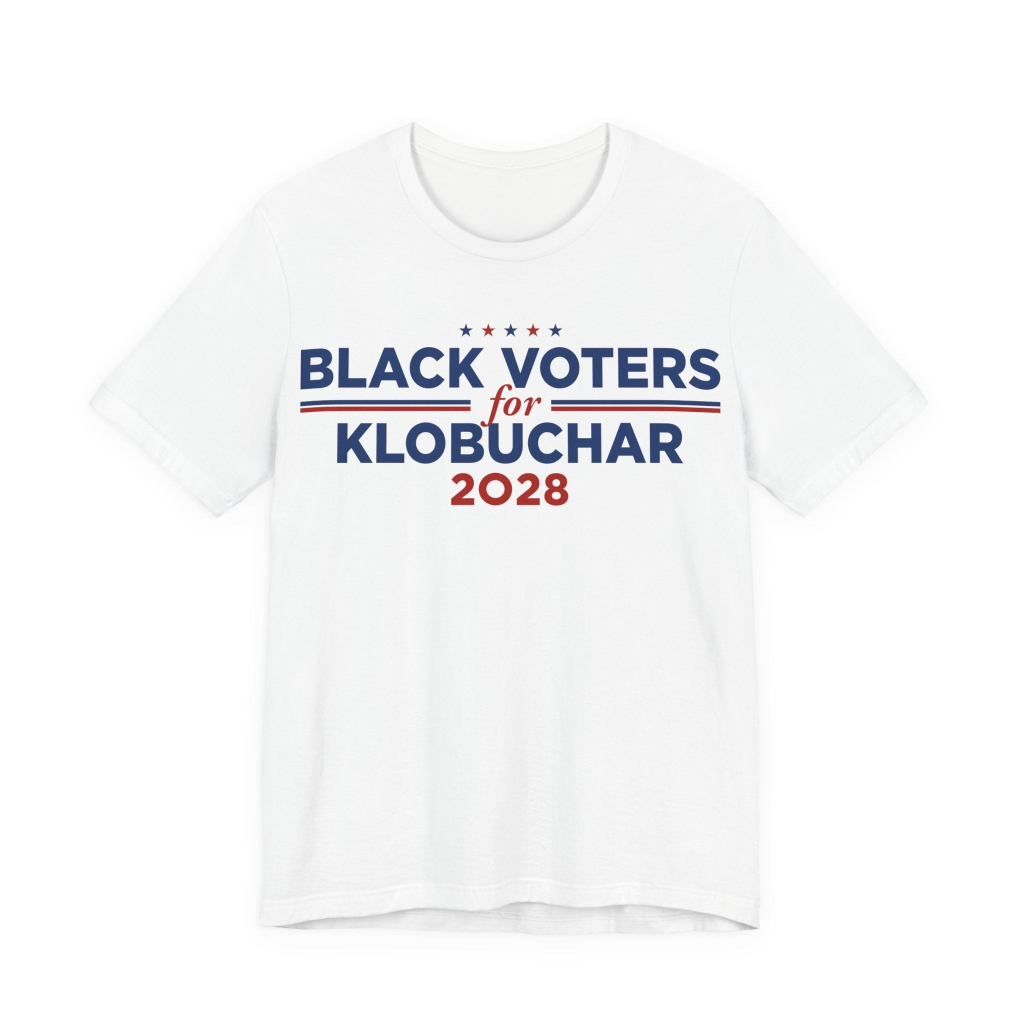 Black Voters for Amy Klobuchar Campaign T-Shirt for President 2028