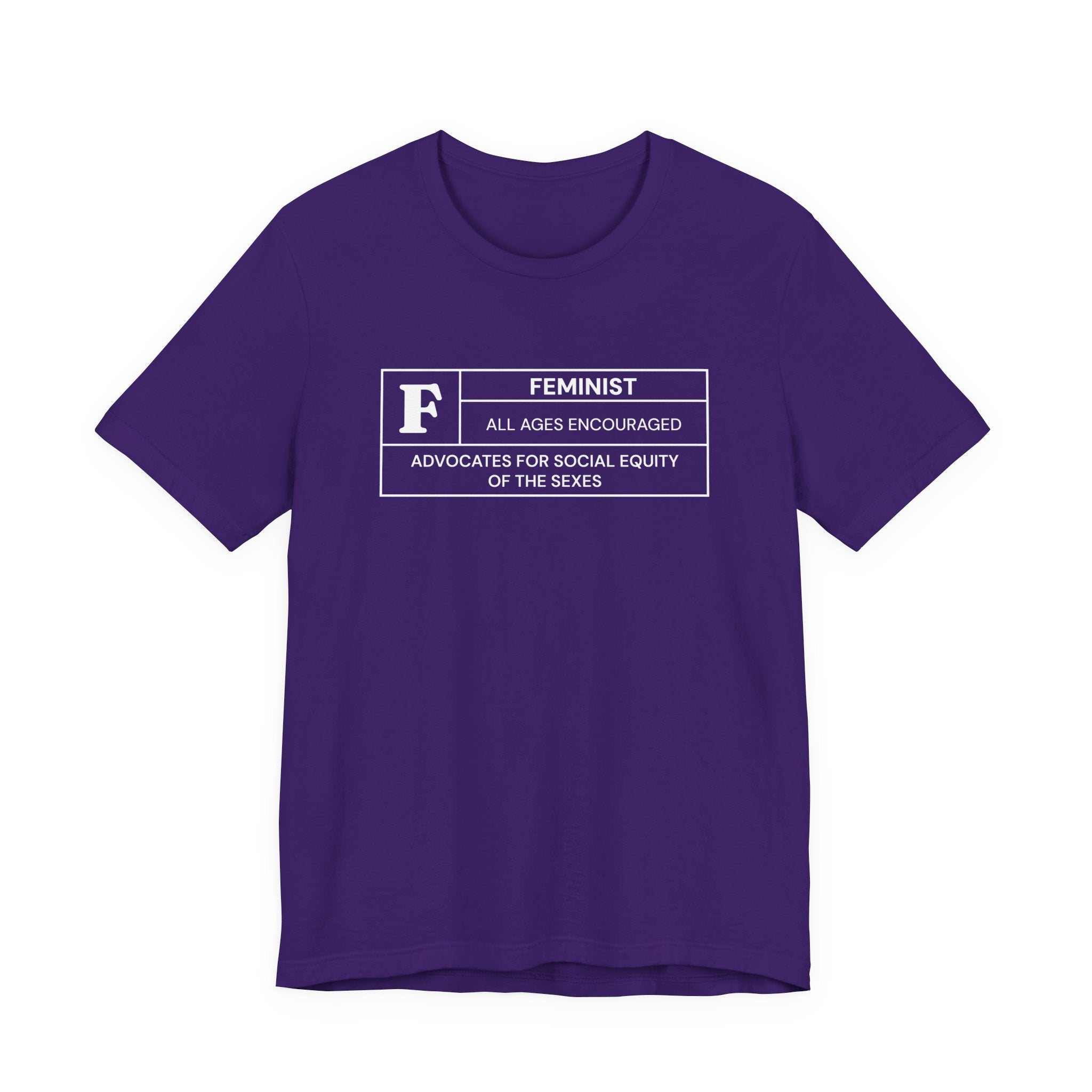 Funny Feminist Ratings Unisex Jersey Short Sleeve T-Shirt