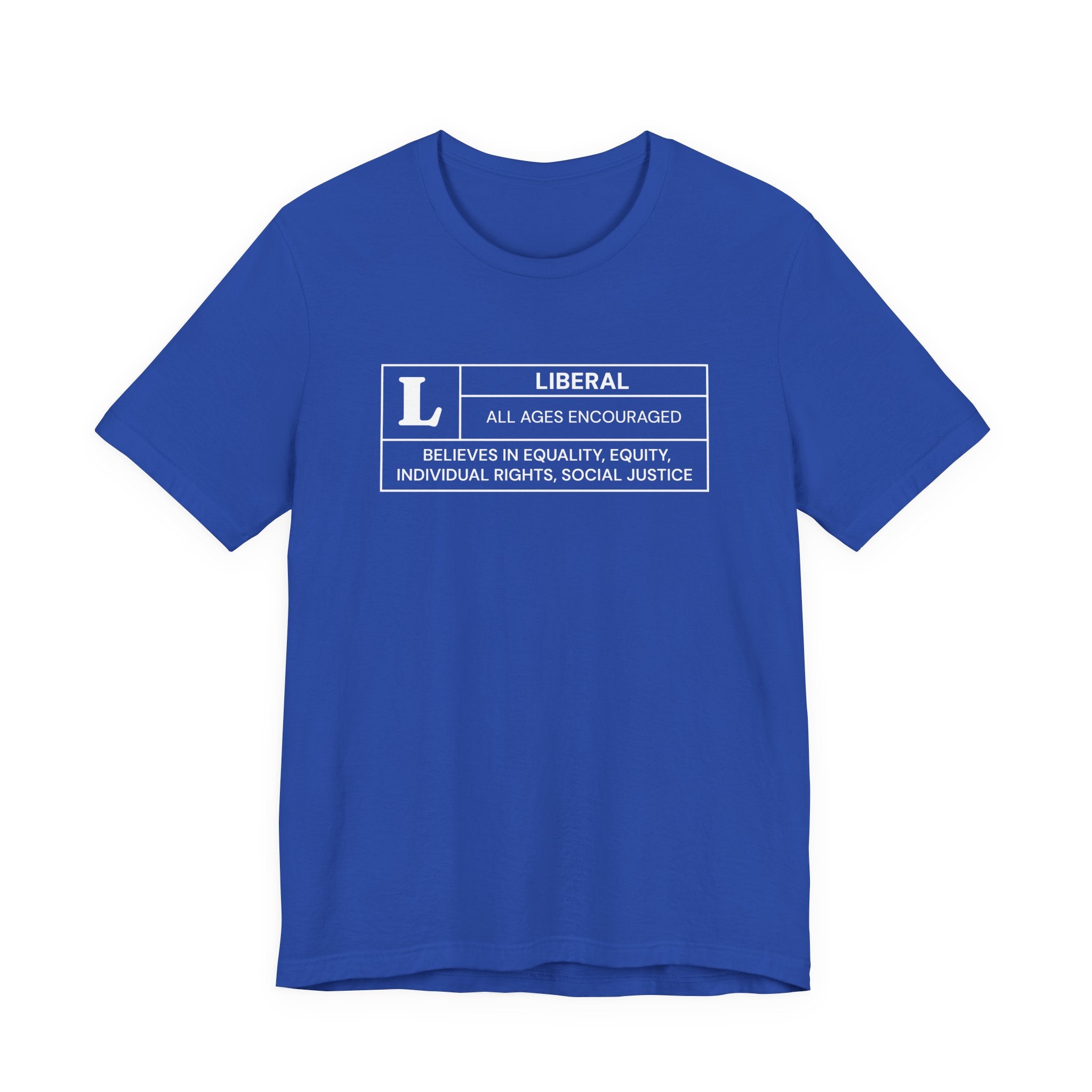 Funny Liberal Ratings Unisex Jersey Short Sleeve T-Shirt