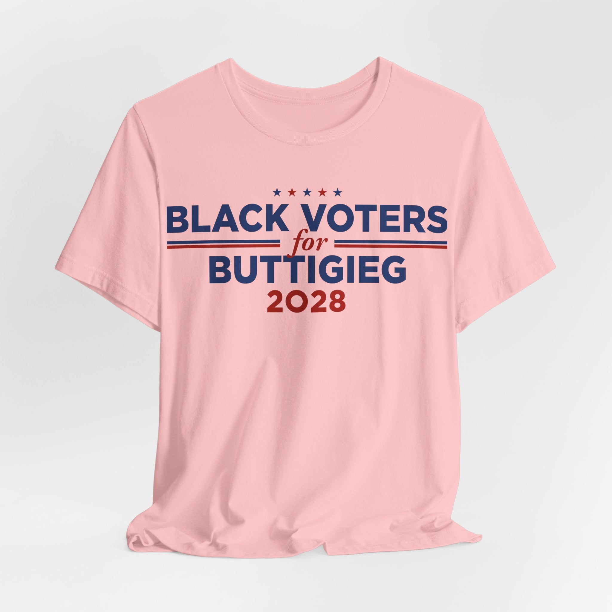 Black Voters for Pete Buttigieg Campaign T-Shirt for President 2028