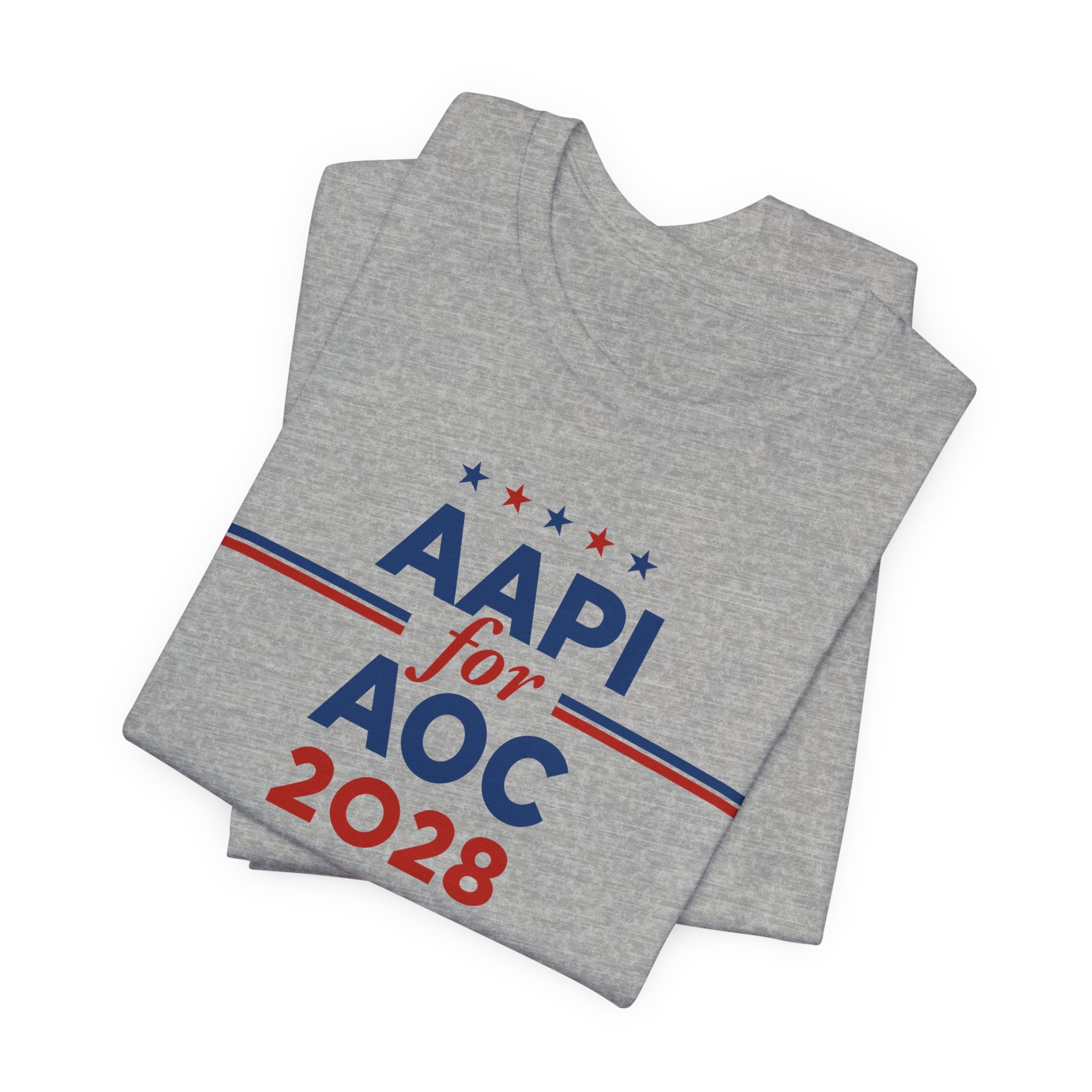 AAPI Asian American and Pacific Islander for AOC Campaign T-Shirt for President 2028