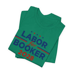 Labor for Cory Booker for President Campaign T-Shirt 2028