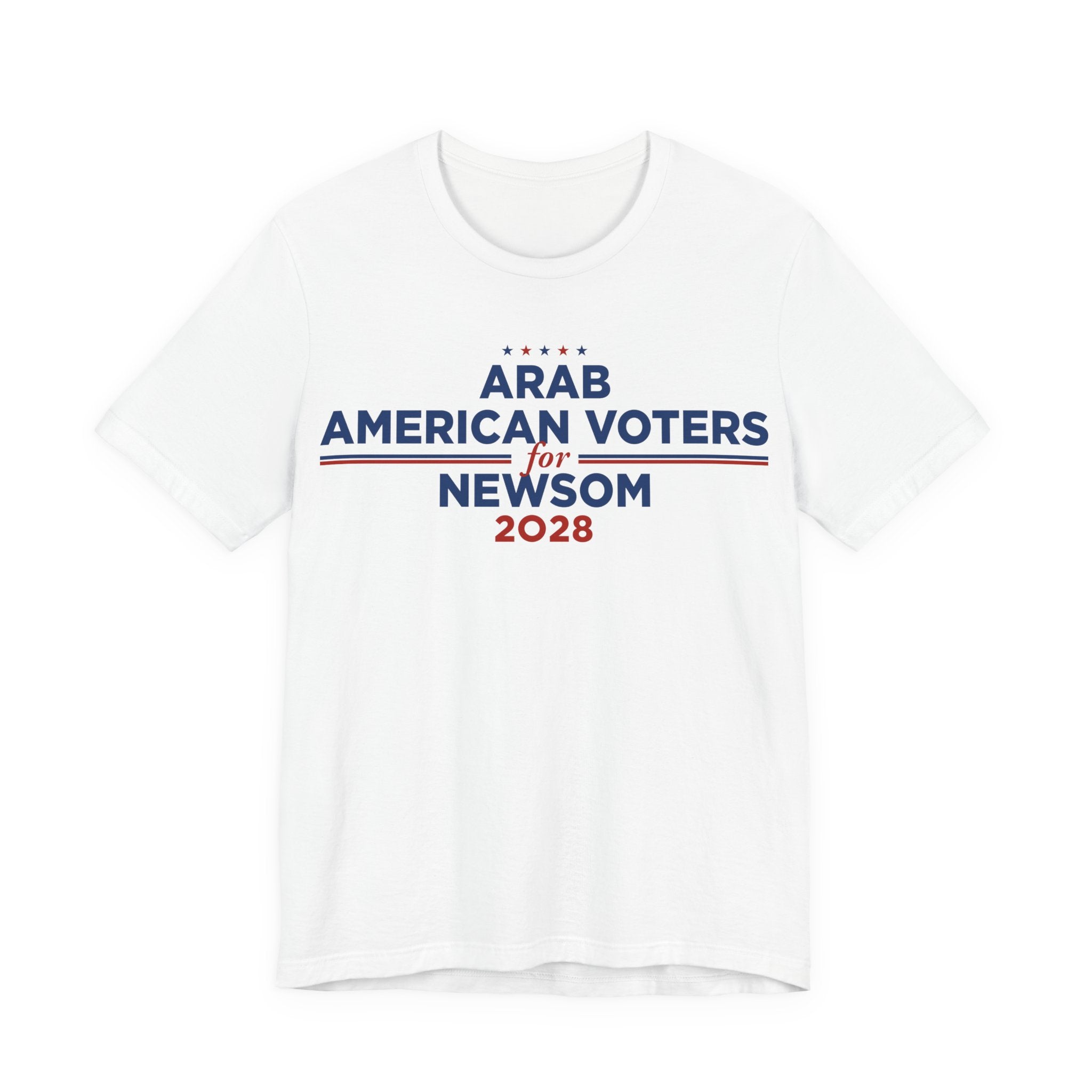 Arab American Voters for Gavin Newsom for President Campaign T-Shirt 2028