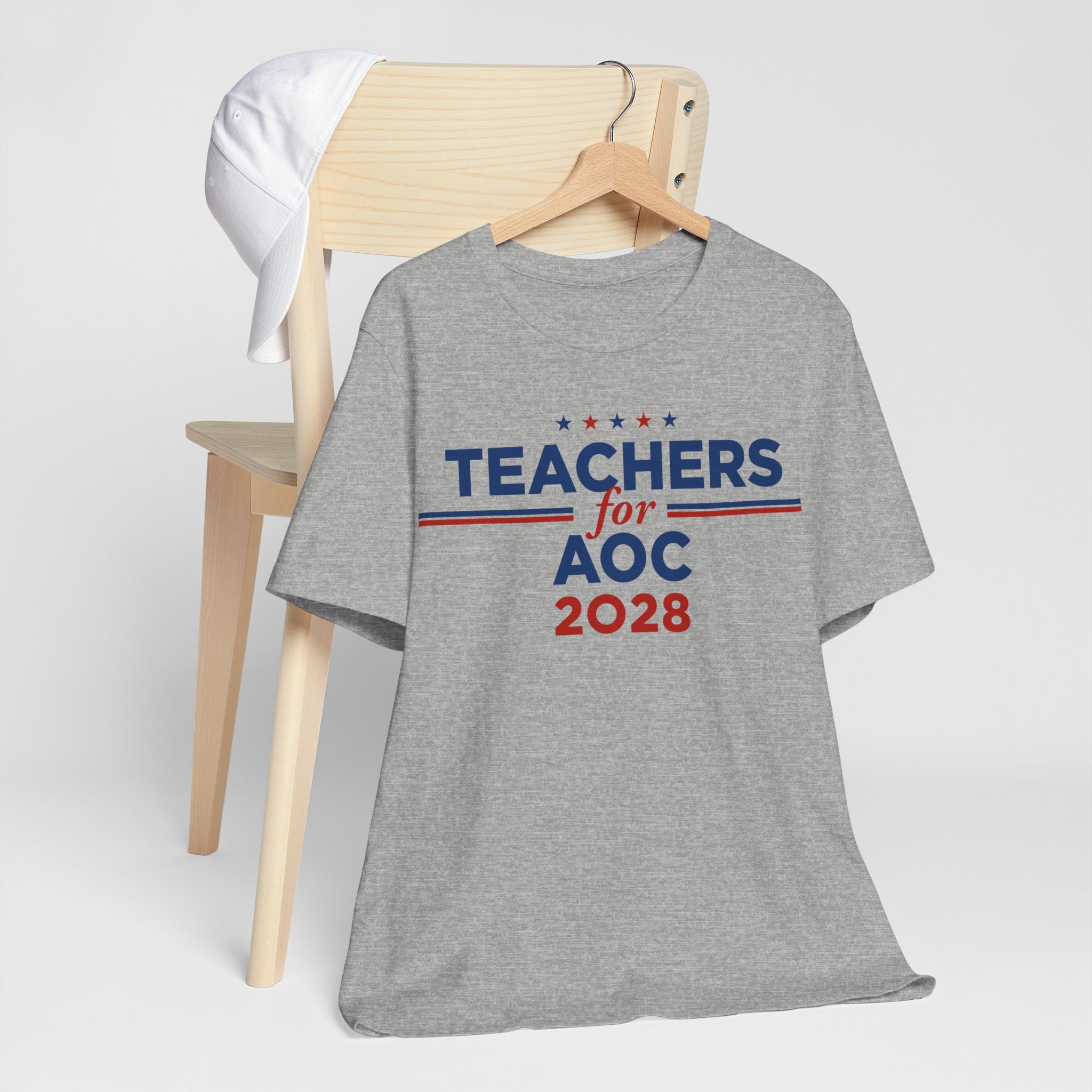 Teachers for AOC for President Campaign T-Shirt 2028