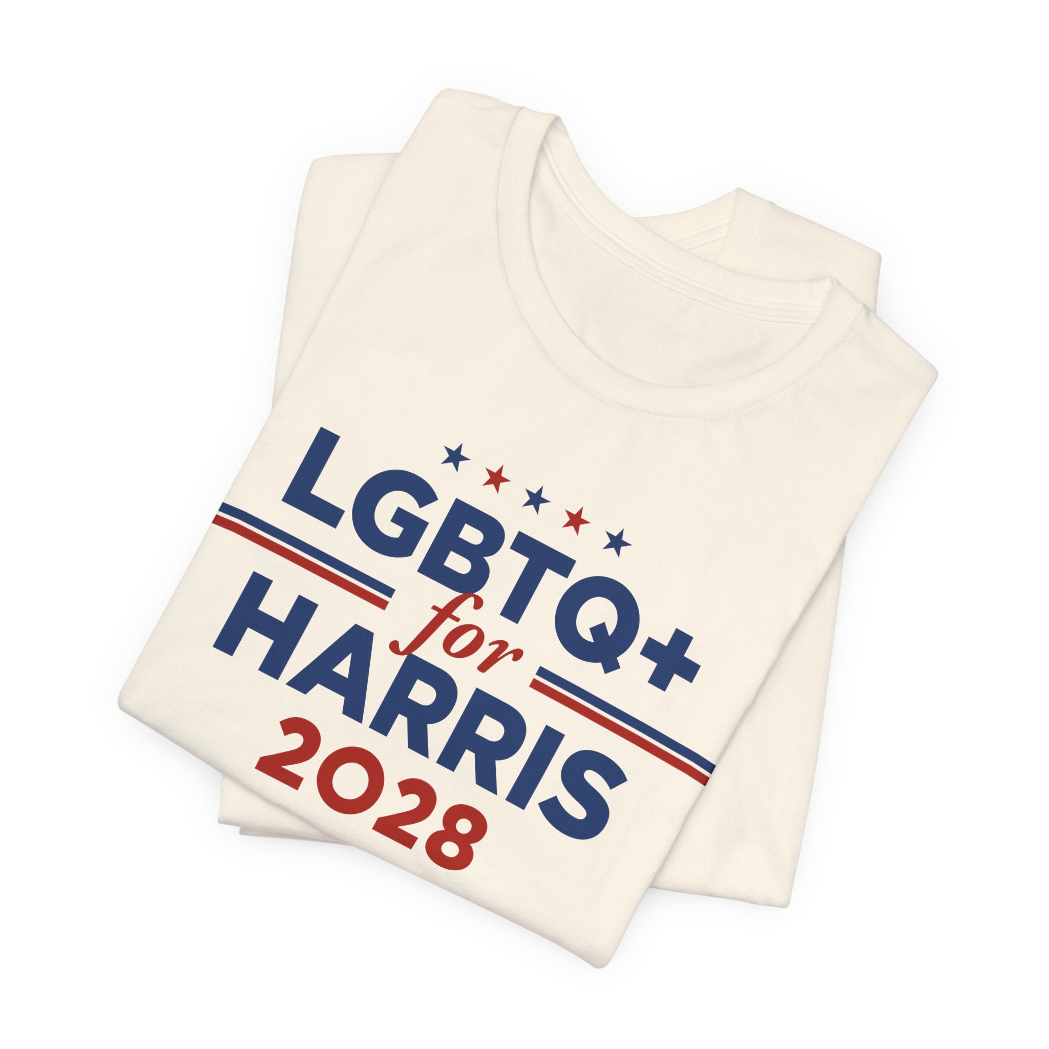 LGBTQ+ for Kamala Harris for President Campaign T-Shirt 2028