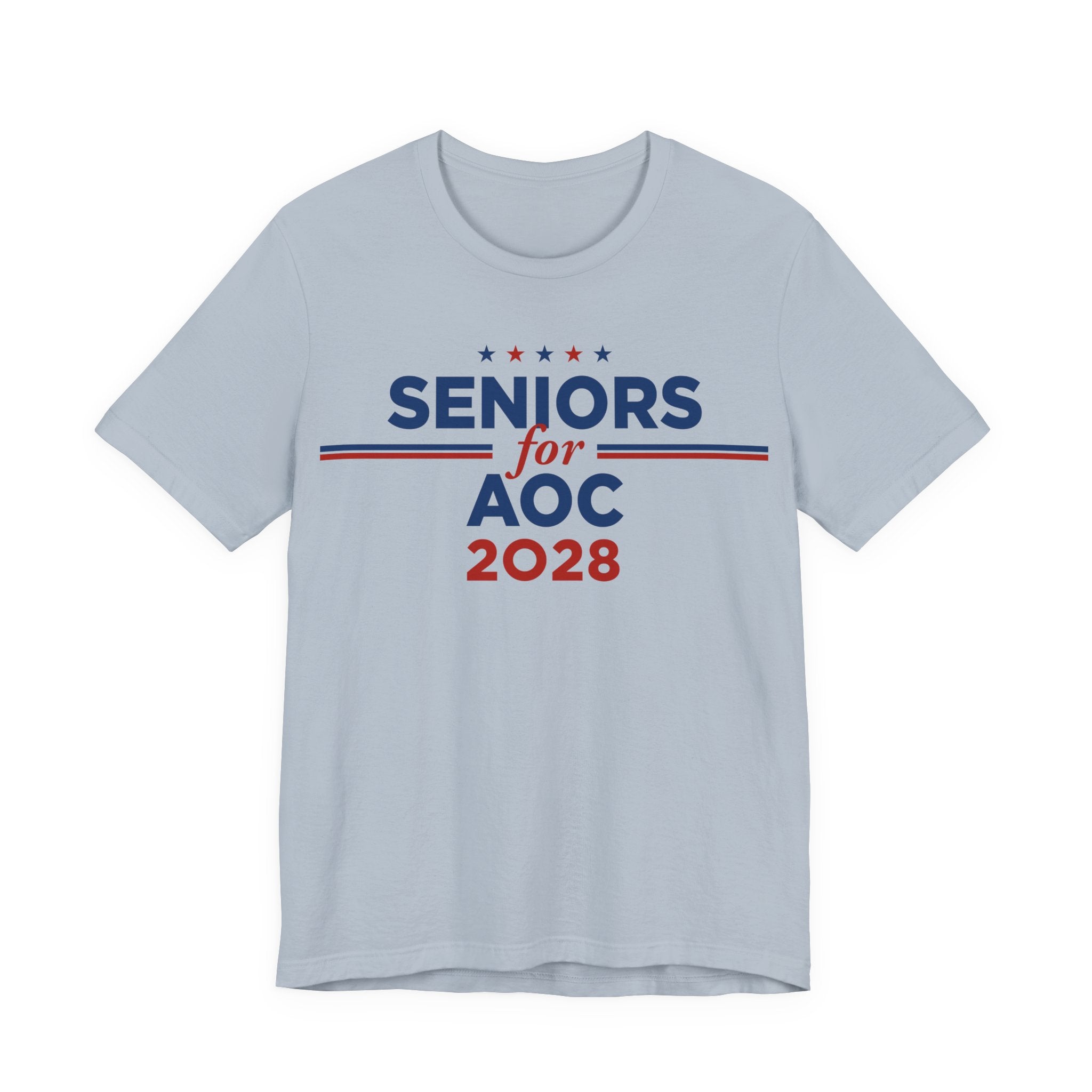Seniors for AOC for President Campaign T-Shirt 2028