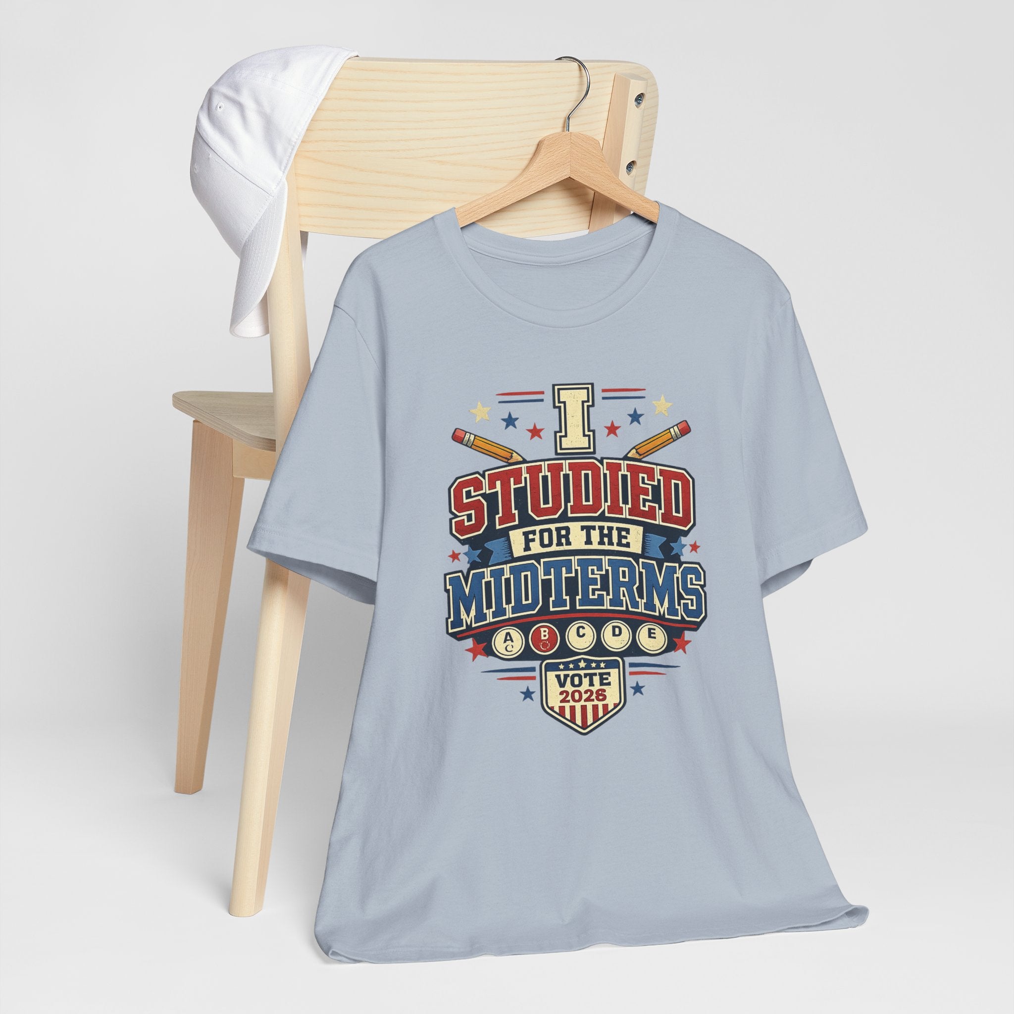 I Studied for the Midterms 2026 T-Shirt – Funny Voting Shirt, Retro Political Tee, Election Day Apparel