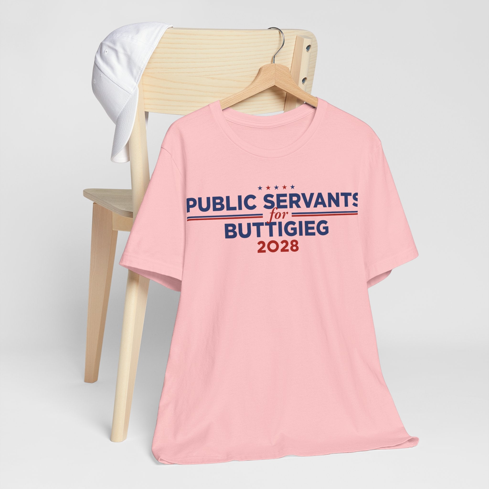 Public Servants for Pete Buttigieg for President Campaign T-Shirt 2028