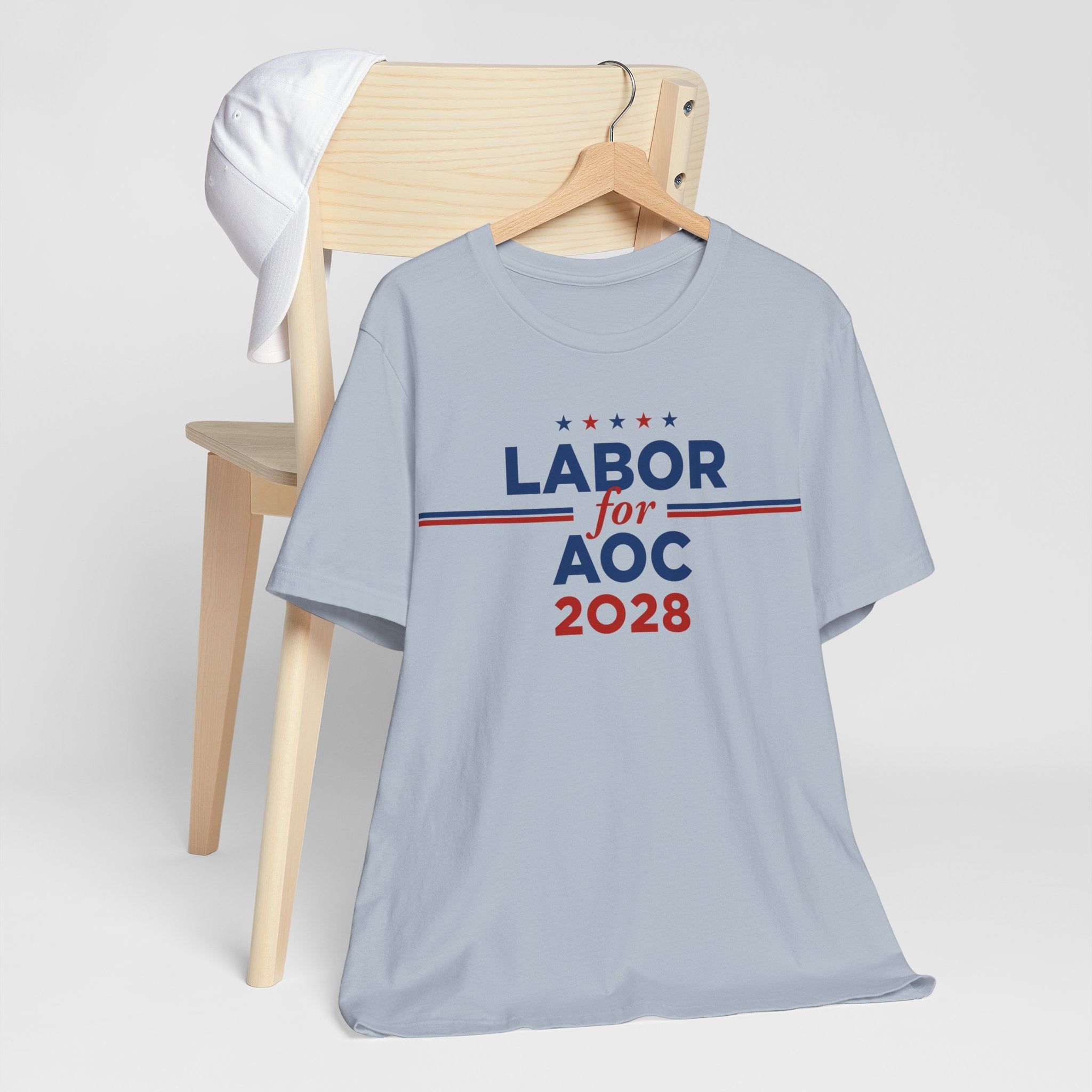 Labor for AOC for President Campaign T-Shirt 2028