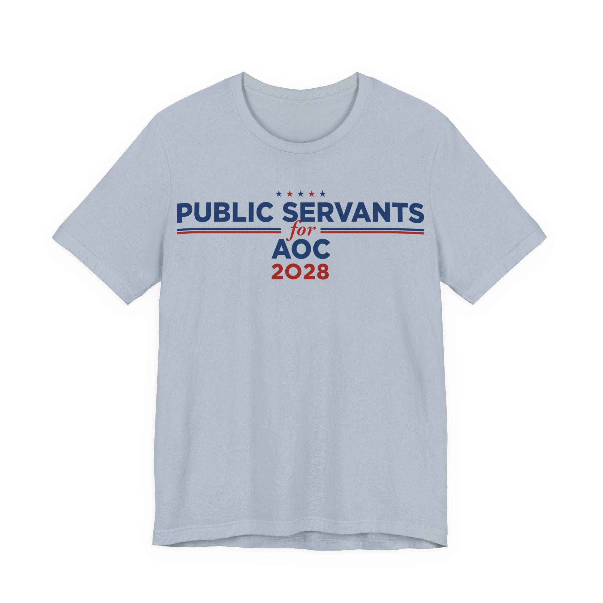 Public Servants for AOC for President Campaign T-Shirt 2028