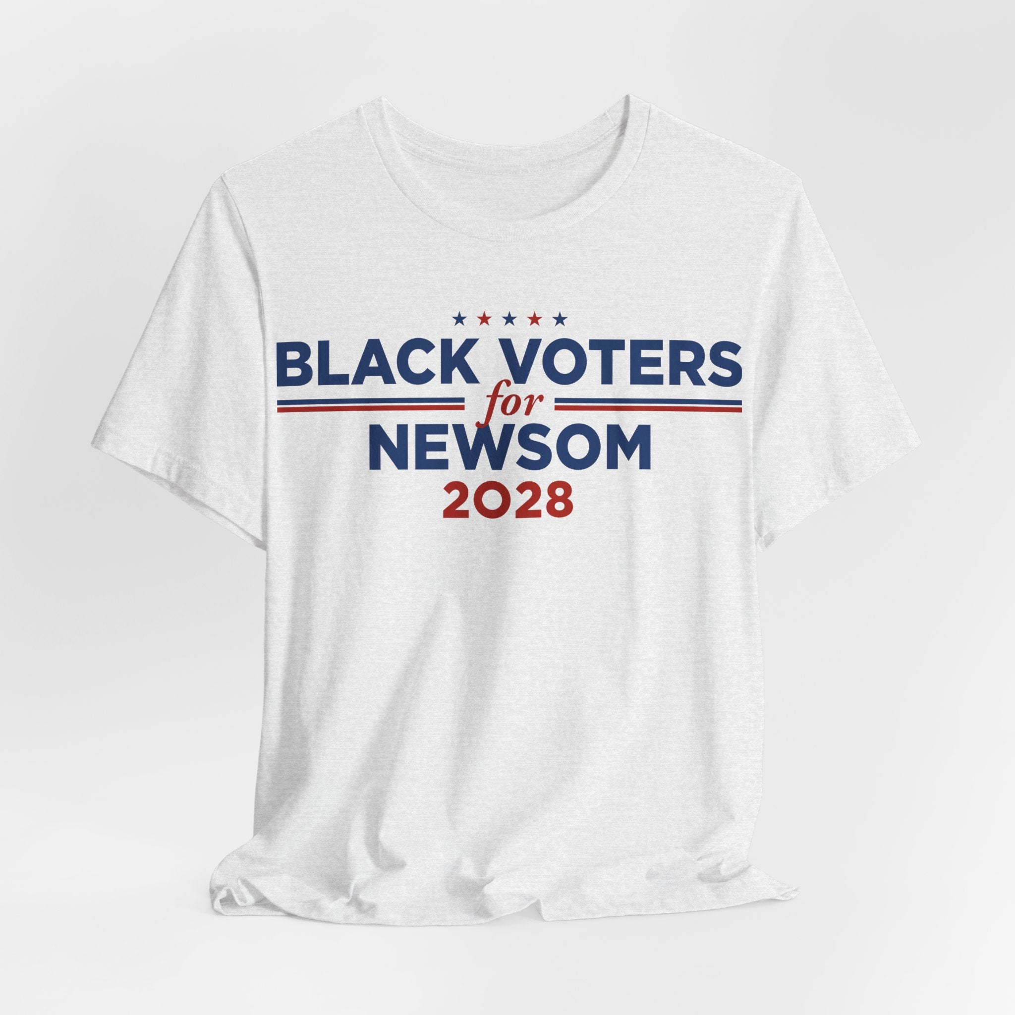 Black Voters for Gavin Newsom Campaign T-Shirt for President 2028