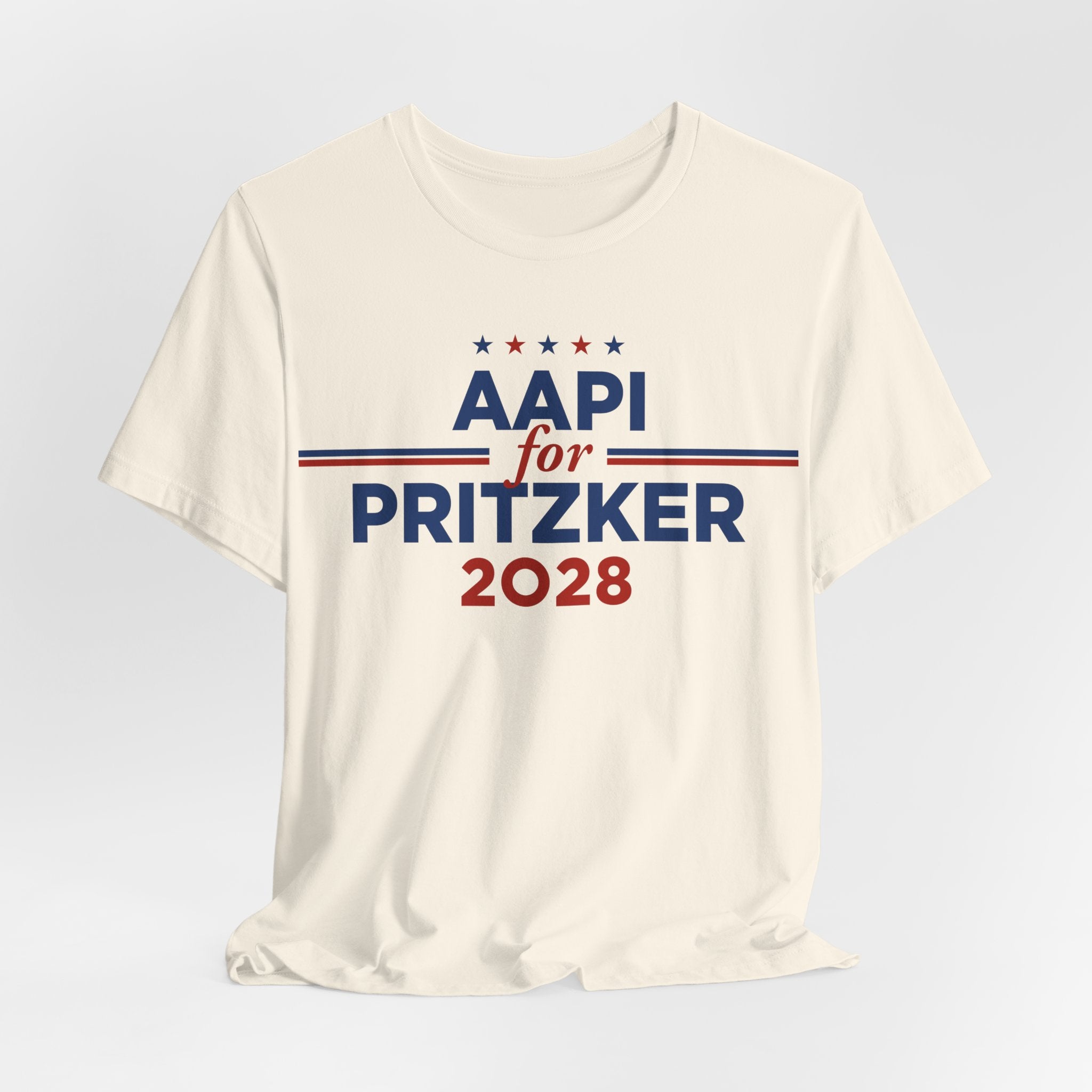 AAPI Asian and Pacific Islanders for J.B. Pritzker for President Campaign T-Shirt 2028
