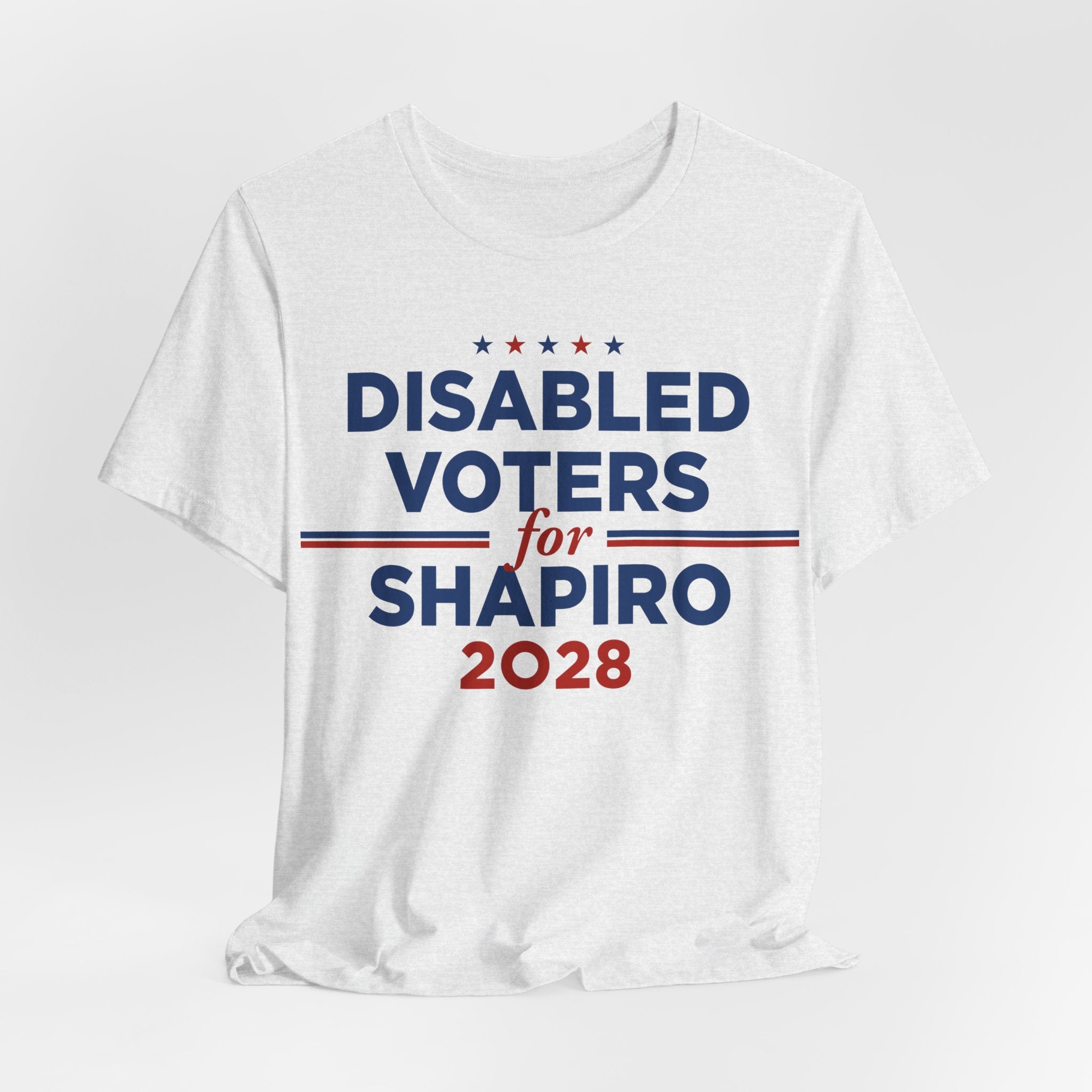 Disabled Voters for Josh Shapiro for President Campaign T-Shirt 2028