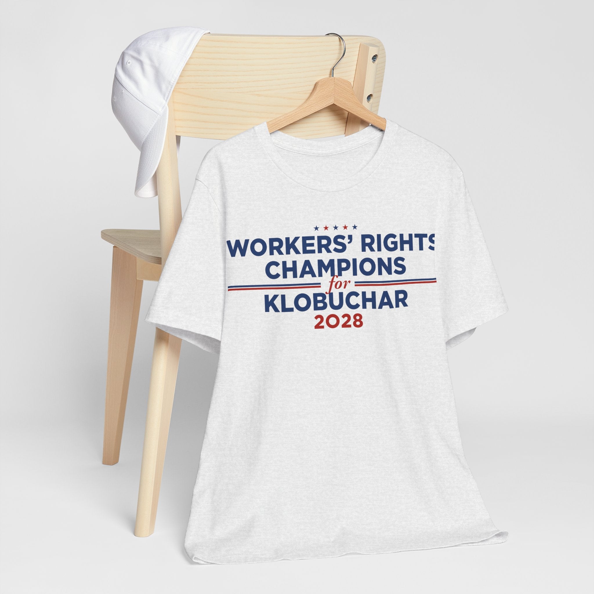 Worker' Rights Champions for Amy Klobuchar for President Campaign T-Shirt 2028