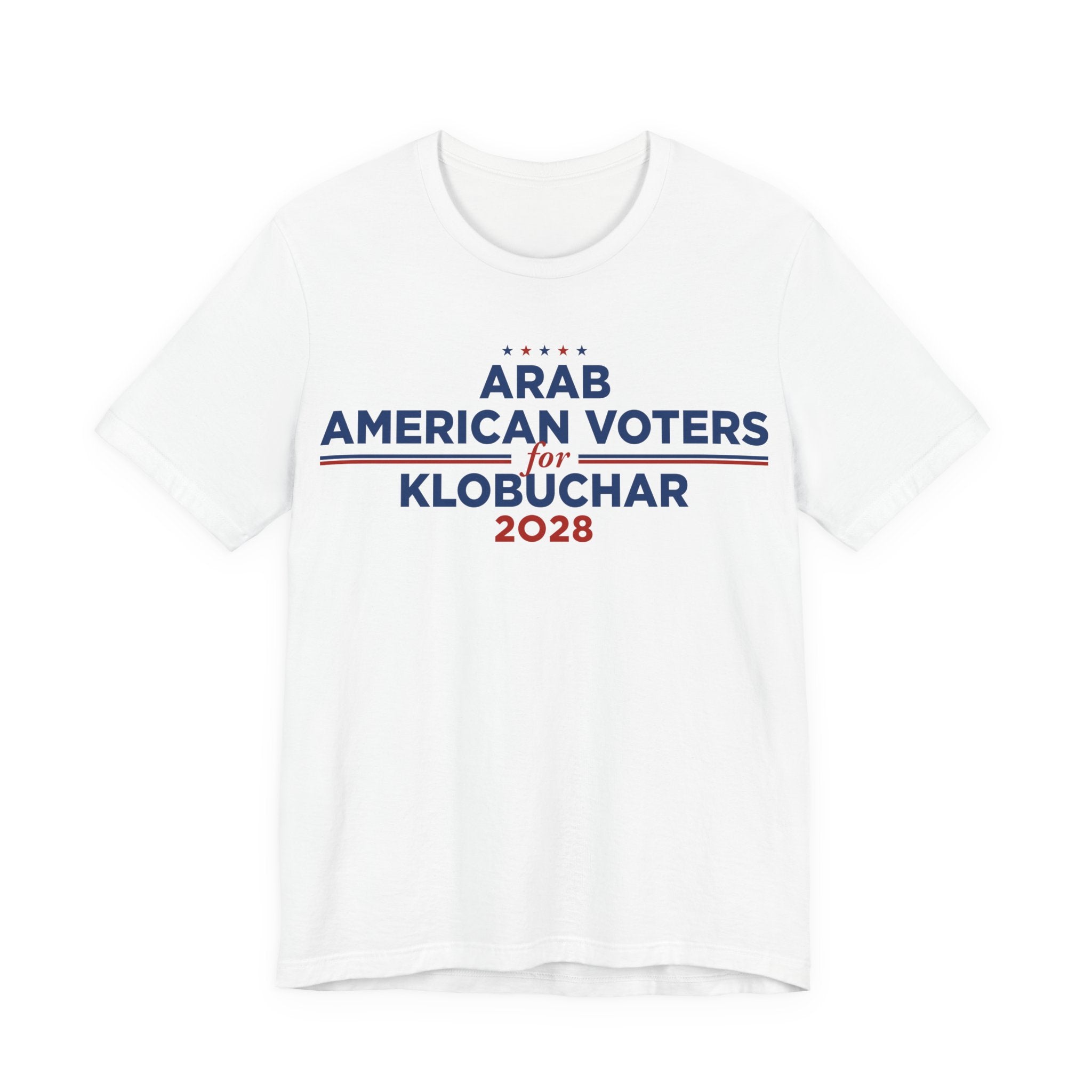 Arab American Voters for Amy Klobuchar for President Campaign T-Shirt 2028