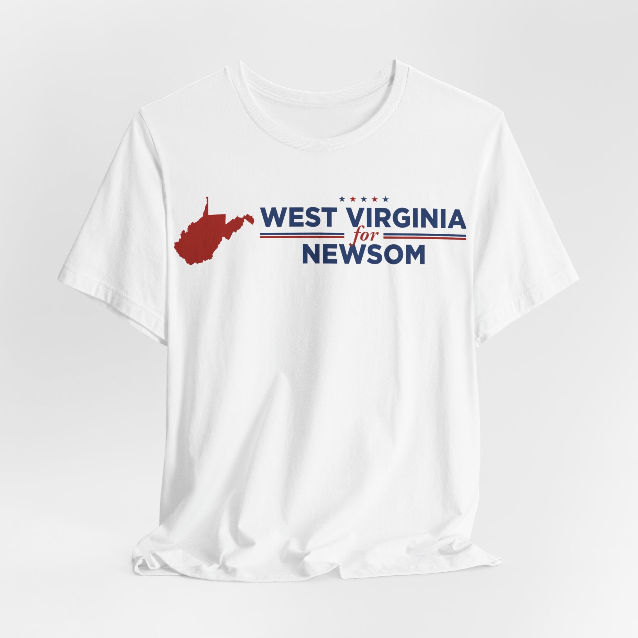 West Virginia for Gavin Newsom for President Campaign T-Shirt 2028