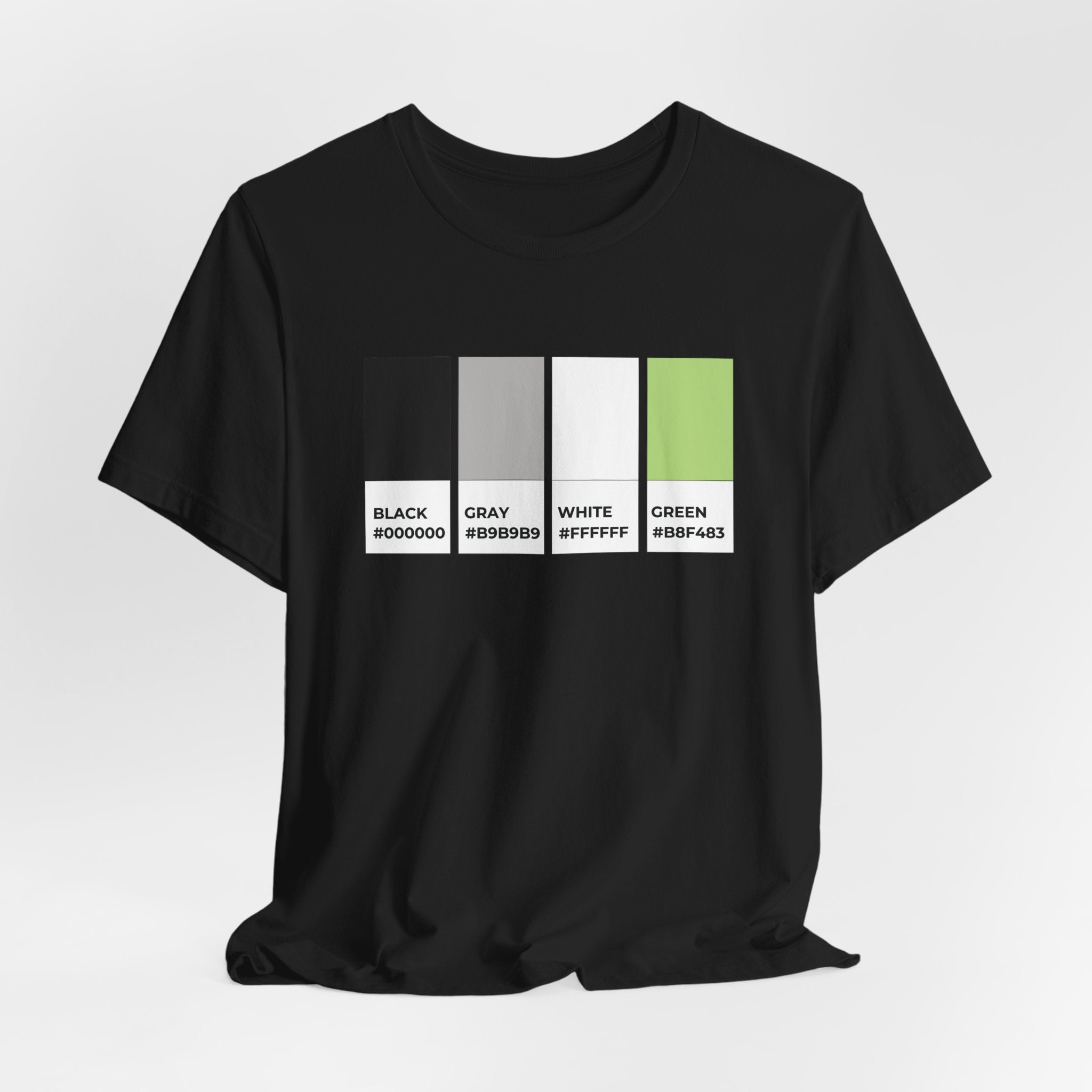 Funny Agender Pride Flag Pantone Colors Unisex Jersey Short Sleeve T-Shirt