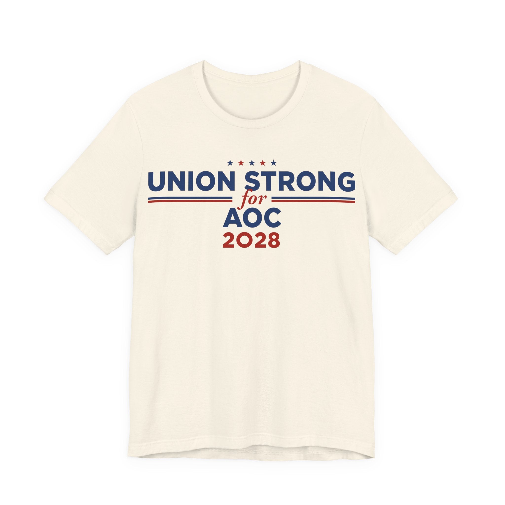 Union Strong for AOC for President Campaign T-Shirt 2028