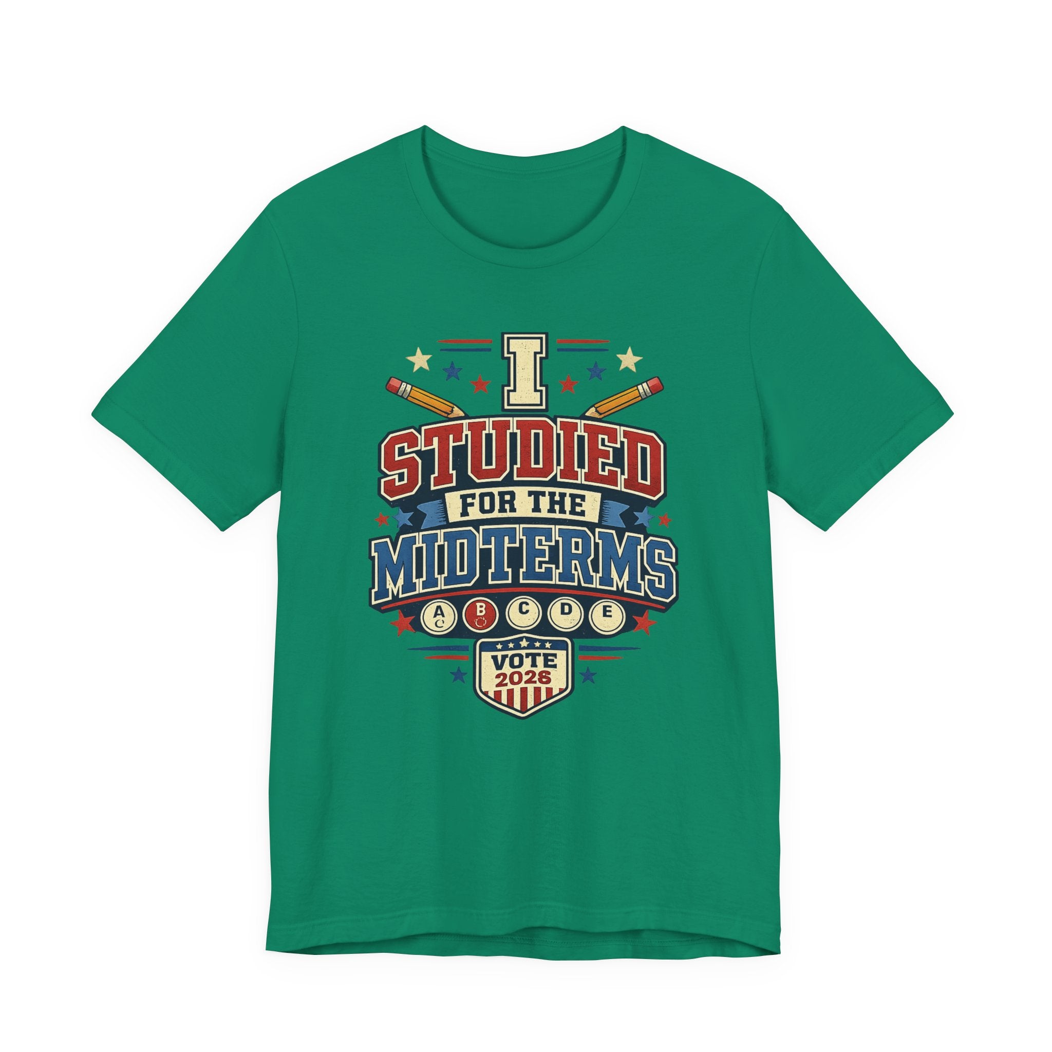 I Studied for the Midterms 2026 T-Shirt – Funny Voting Shirt, Retro Political Tee, Election Day Apparel
