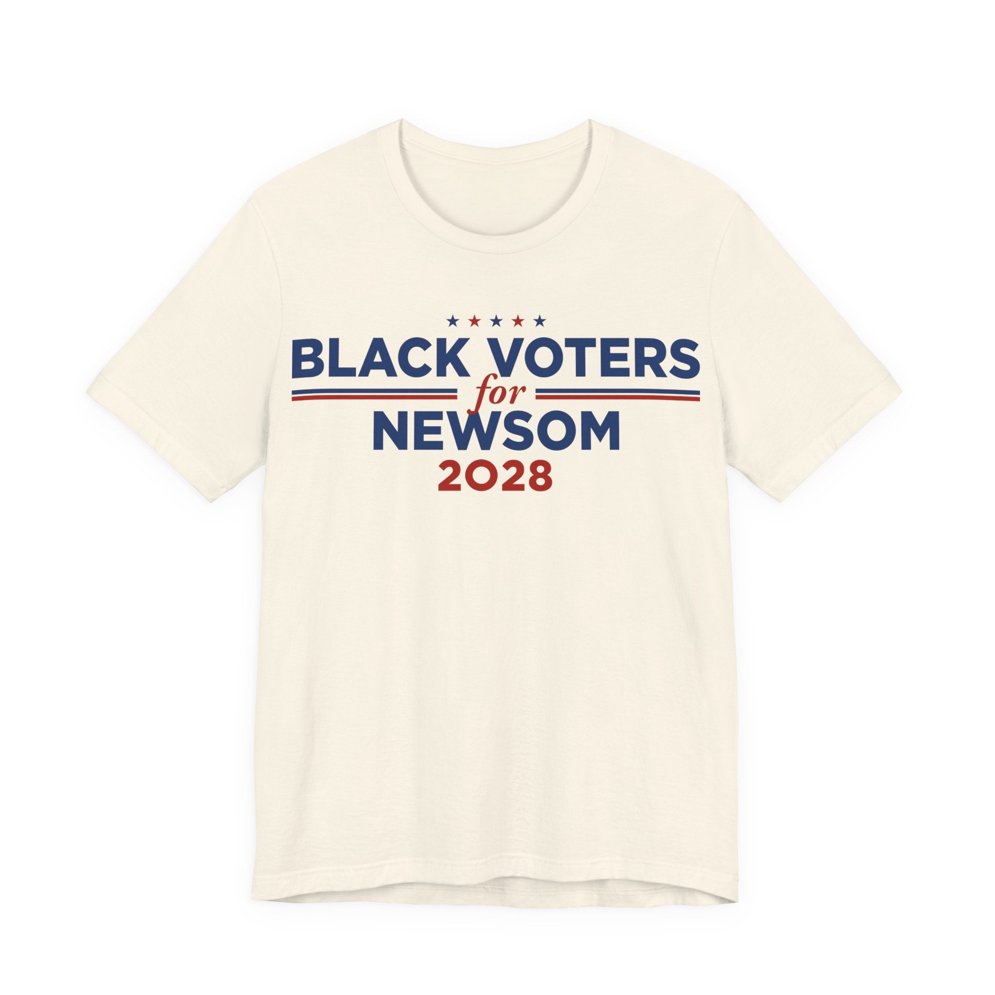 Black Voters for Gavin Newsom Campaign T-Shirt for President 2028