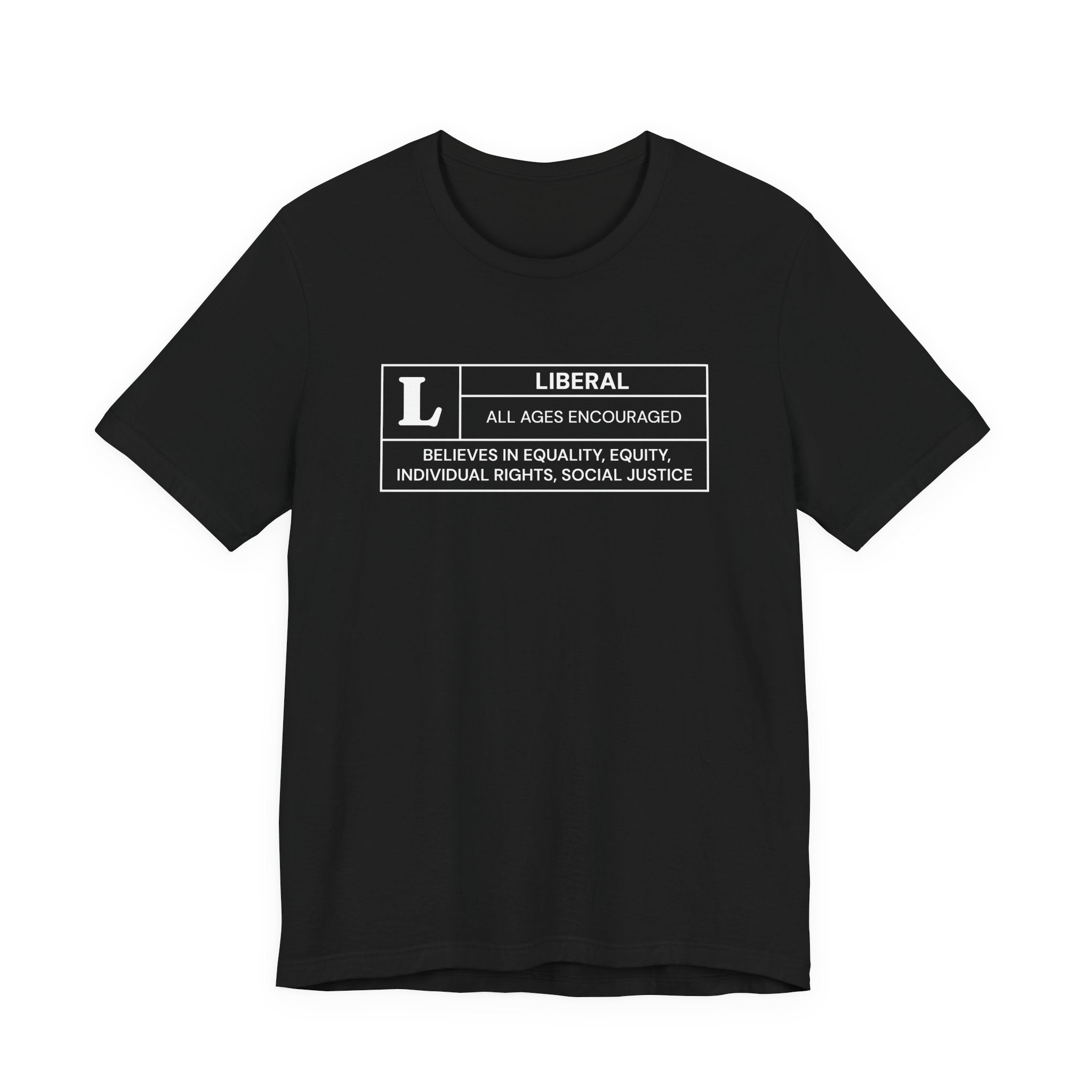Funny Liberal Ratings Unisex Jersey Short Sleeve T-Shirt