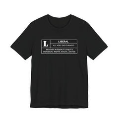 Funny Liberal Ratings Unisex Jersey Short Sleeve T-Shirt