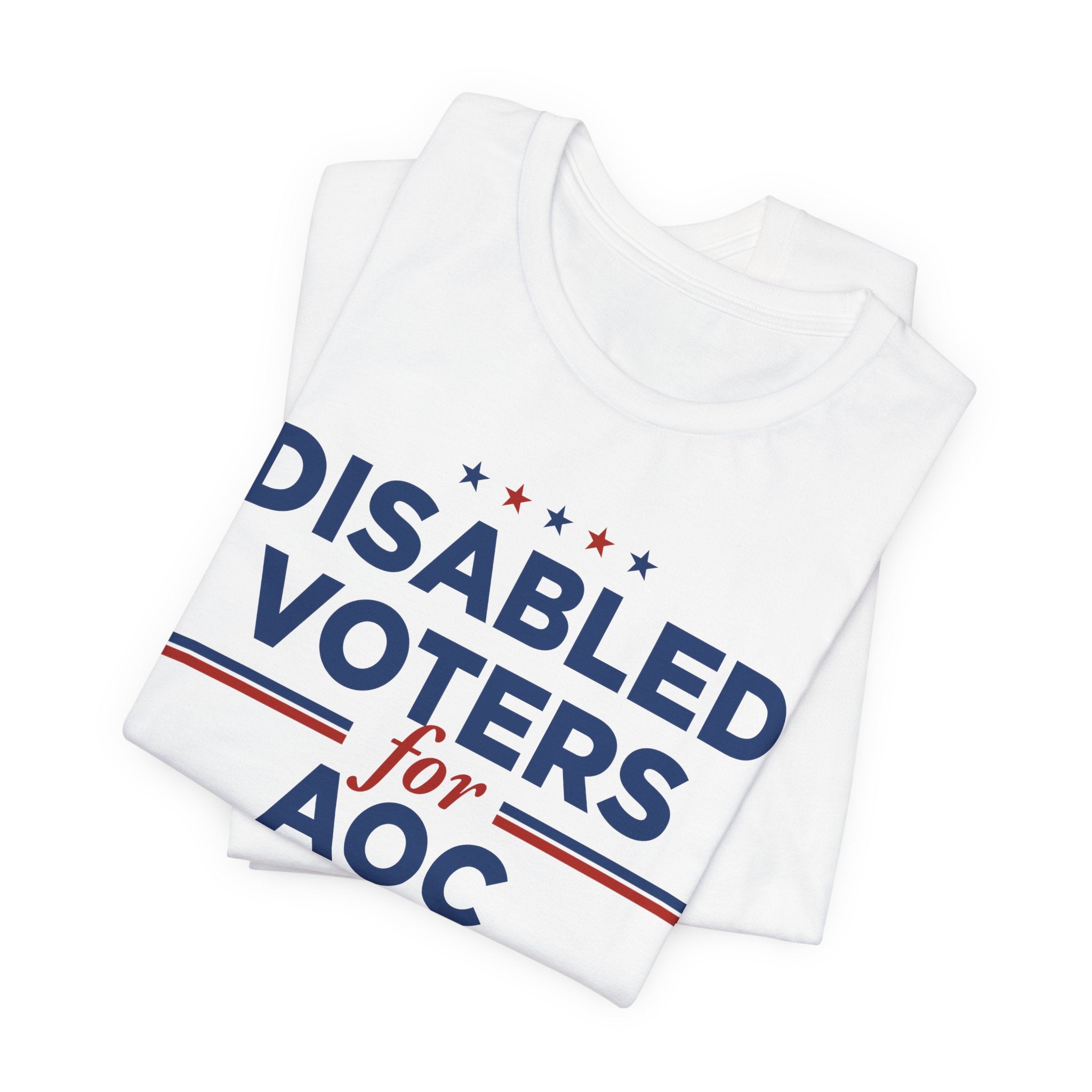 Disabled Voters for AOC for President Campaign T-Shirt 2028