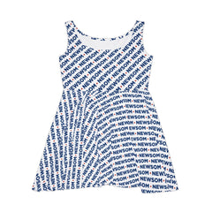 Gavin Newsom Skater Dress – Political Graphic Sleeveless Dress for Progressive Style
