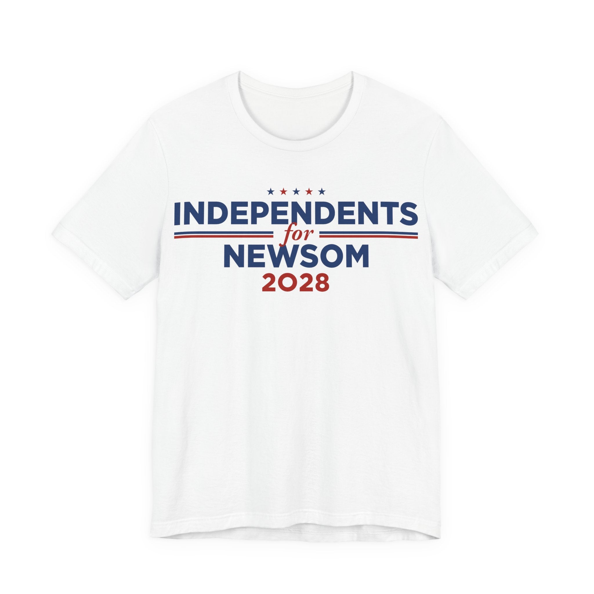 Independents for Gavin Newsom for President Campaign T-Shirt 2028