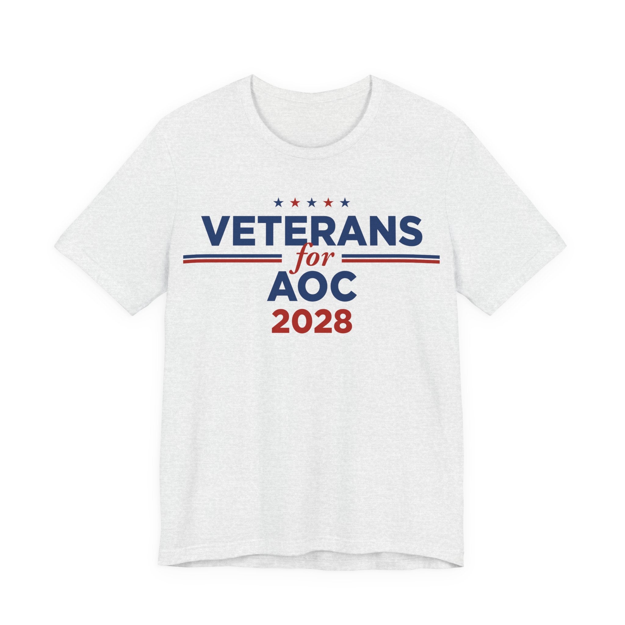Veterans for AOC for President Campaign T-Shirt 2028