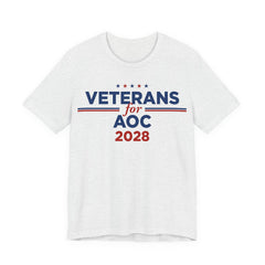 Veterans for AOC for President Campaign T-Shirt 2028