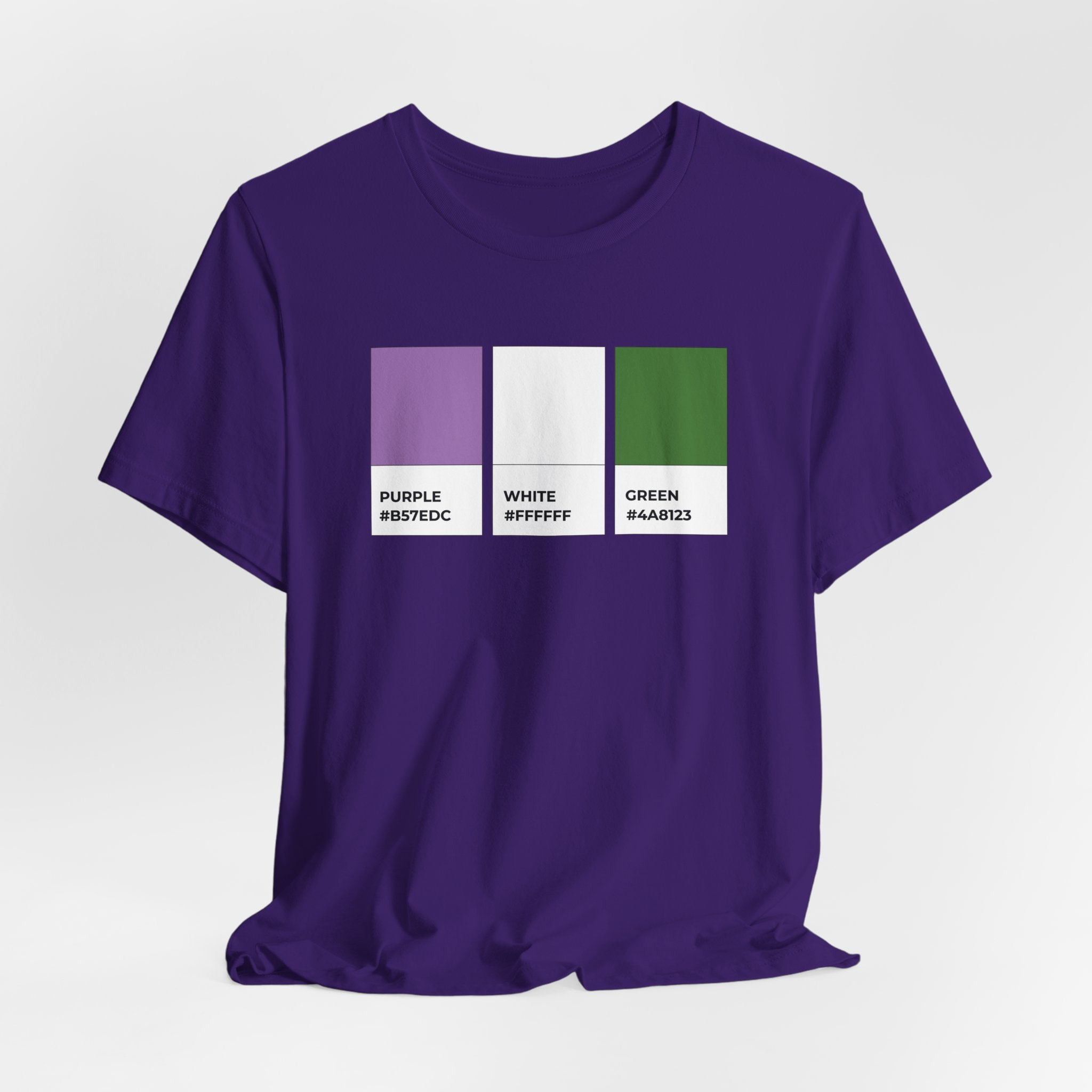 Funny Genderqueer Pride Flag Pantone Colors Unisex Jersey Short Sleeve T-Shirt