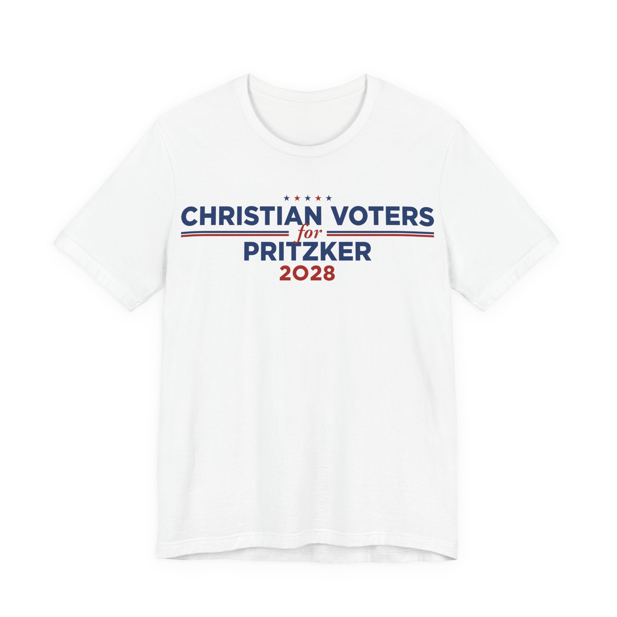 Christian Voters for J.B. Pritzker for President Campaign T-Shirt 2028
