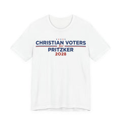 Christian Voters for J.B. Pritzker for President Campaign T-Shirt 2028