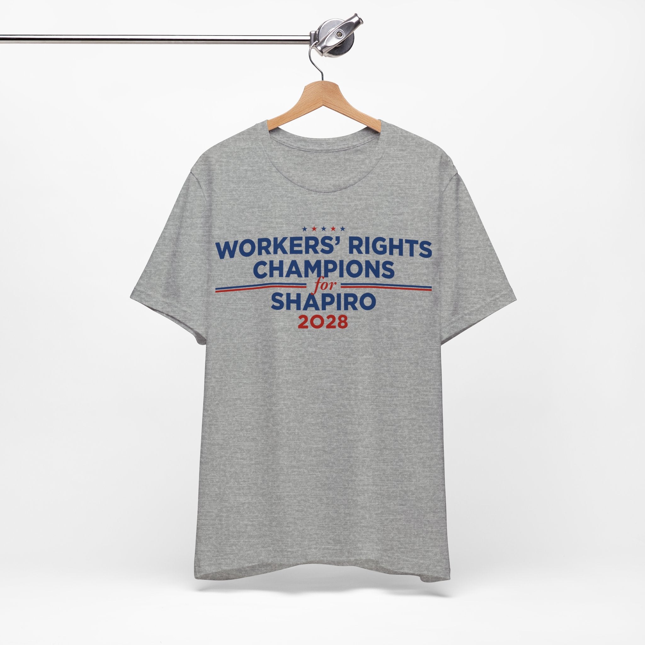 Worker' Rights Champions for Josh Shapiro for President Campaign T-Shirt 2028