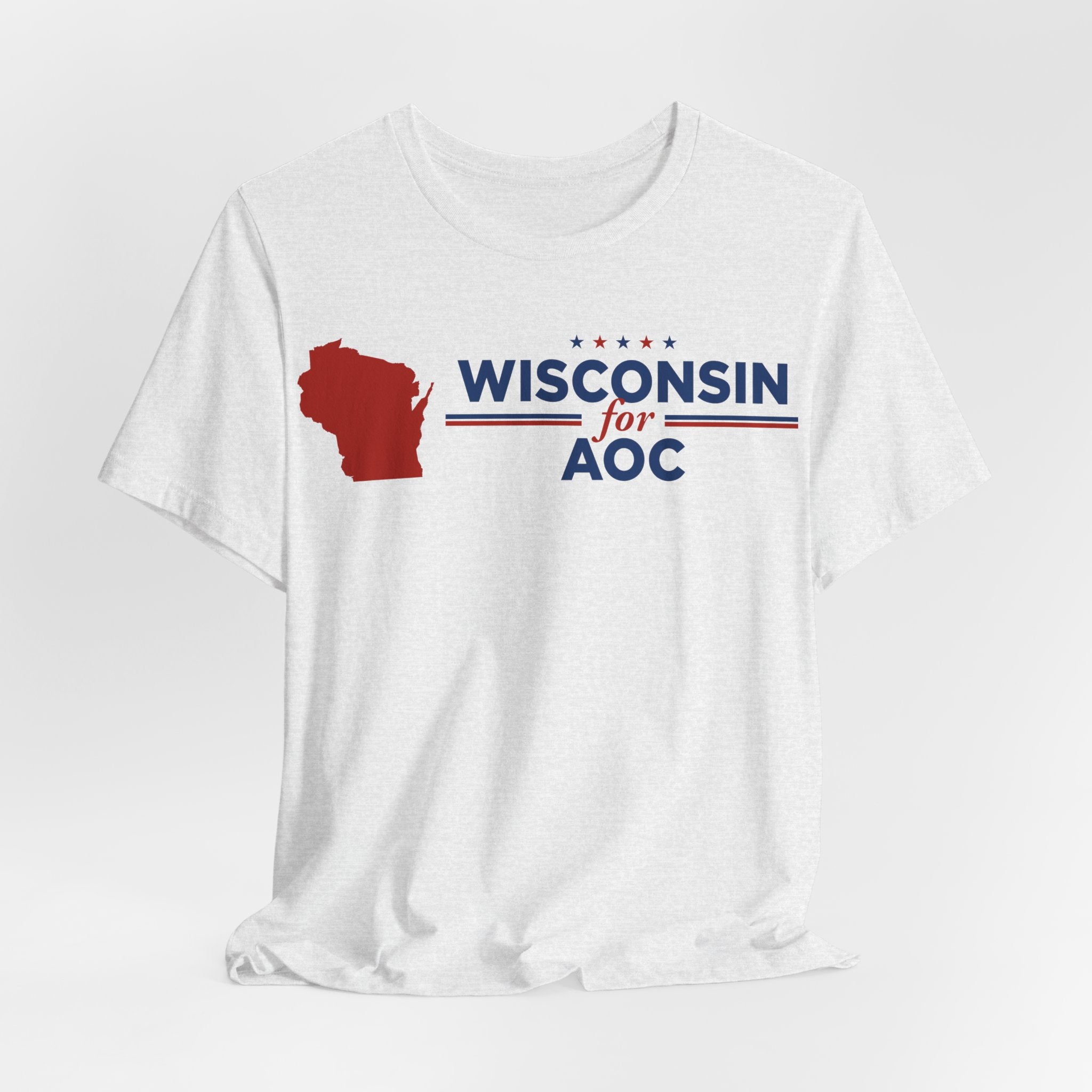 Wisconsin for AOC for President Campaign T-Shirt 2028
