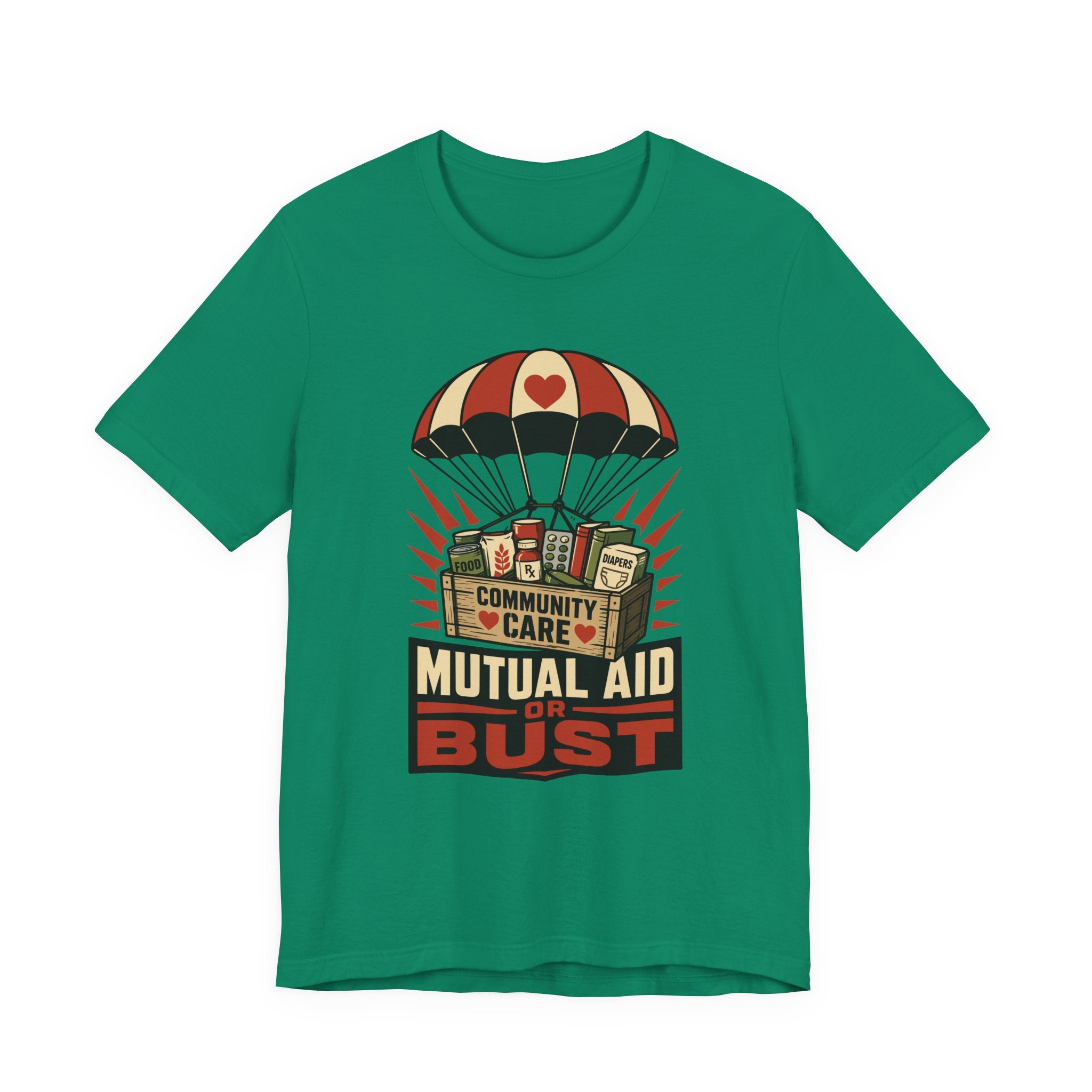 Mutual Aid or Bust T-Shirt | Community Care Progressive Graphic Tee