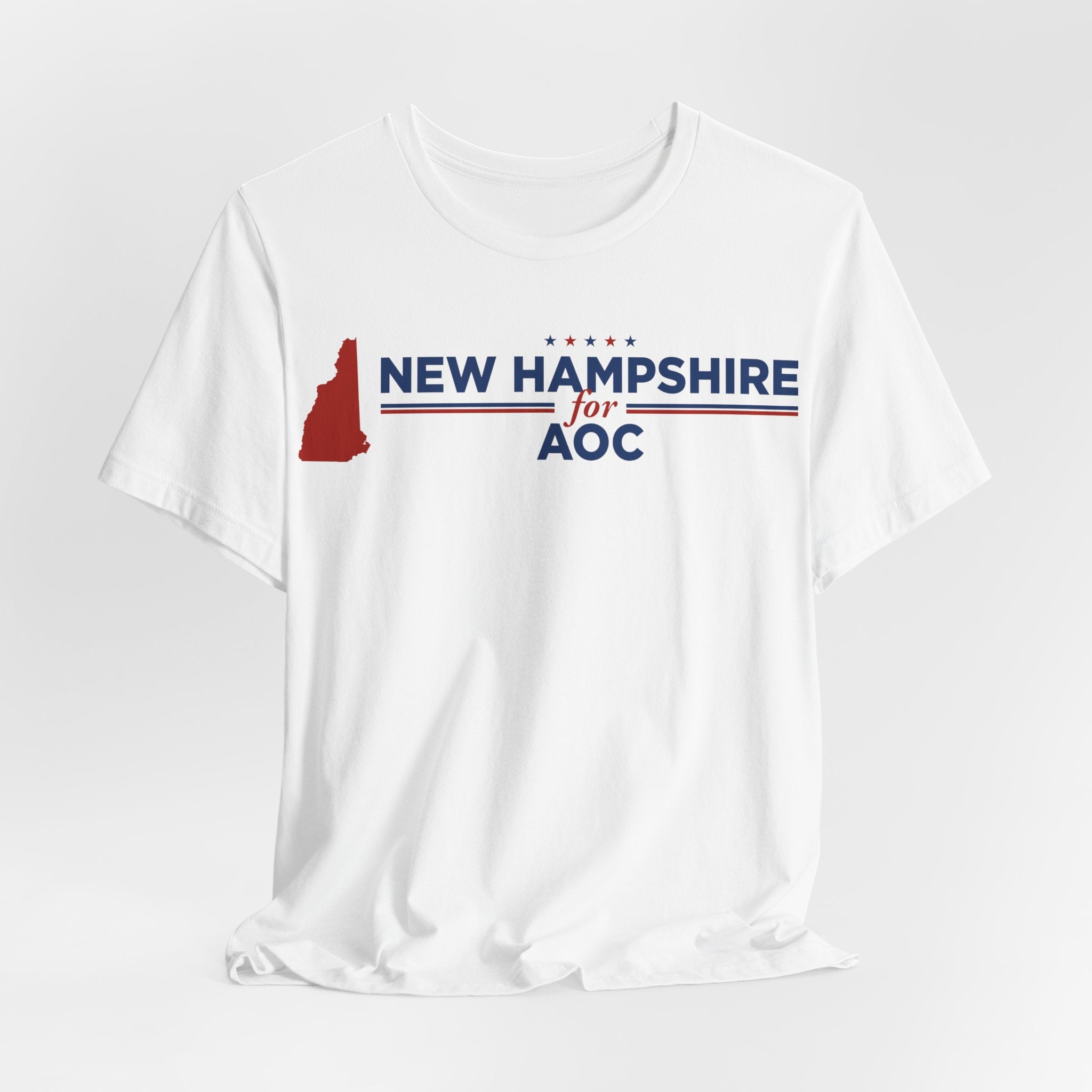 New Hampshire for AOC for President Campaign T-Shirt 2028