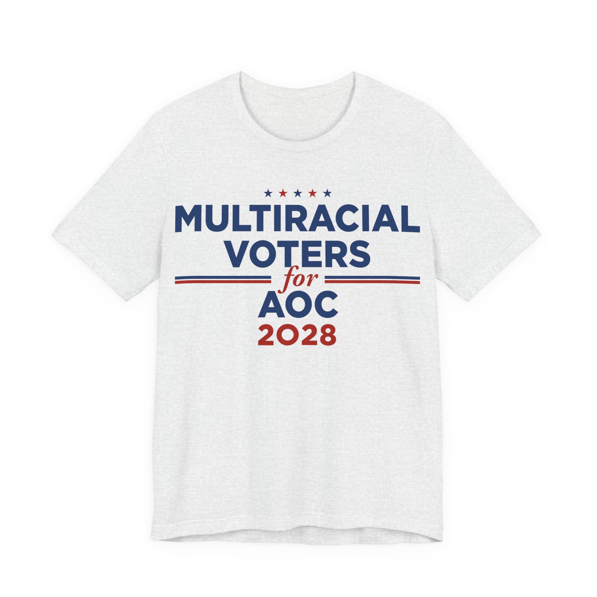 Multiracial Voters for AOC for President Campaign T-Shirt 2028