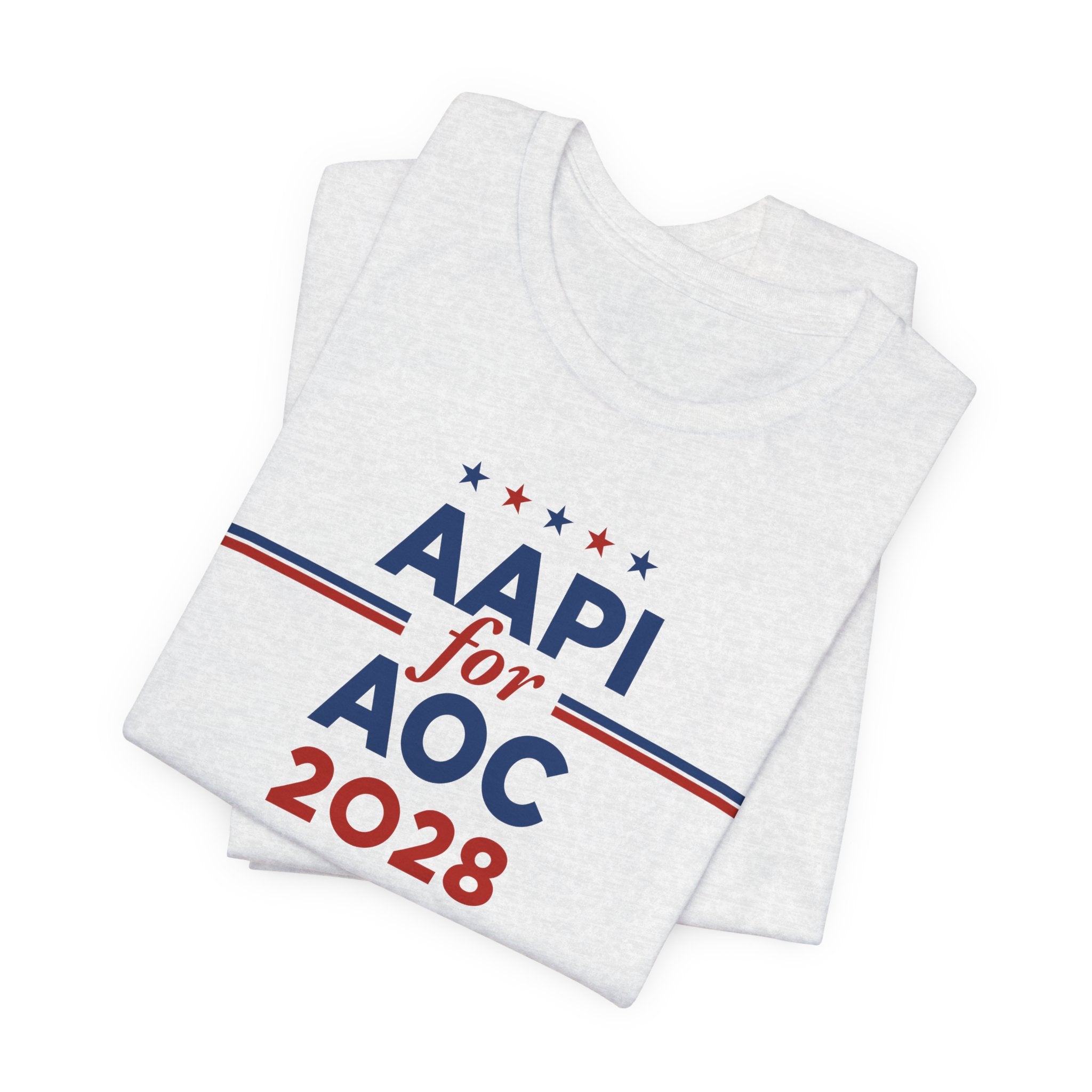 AAPI Asian American and Pacific Islander for AOC Campaign T-Shirt for President 2028