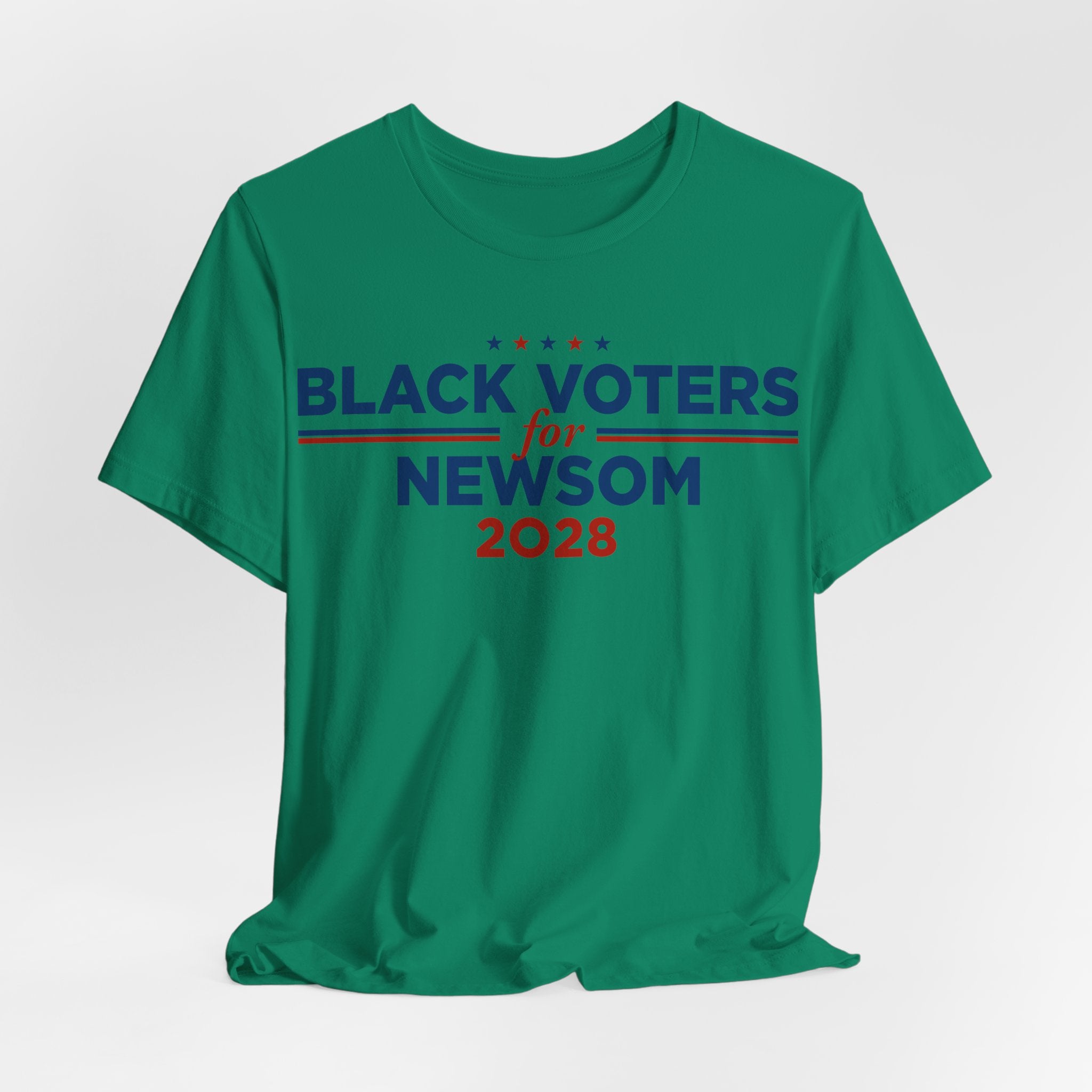 Black Voters for Gavin Newsom Campaign T-Shirt for President 2028