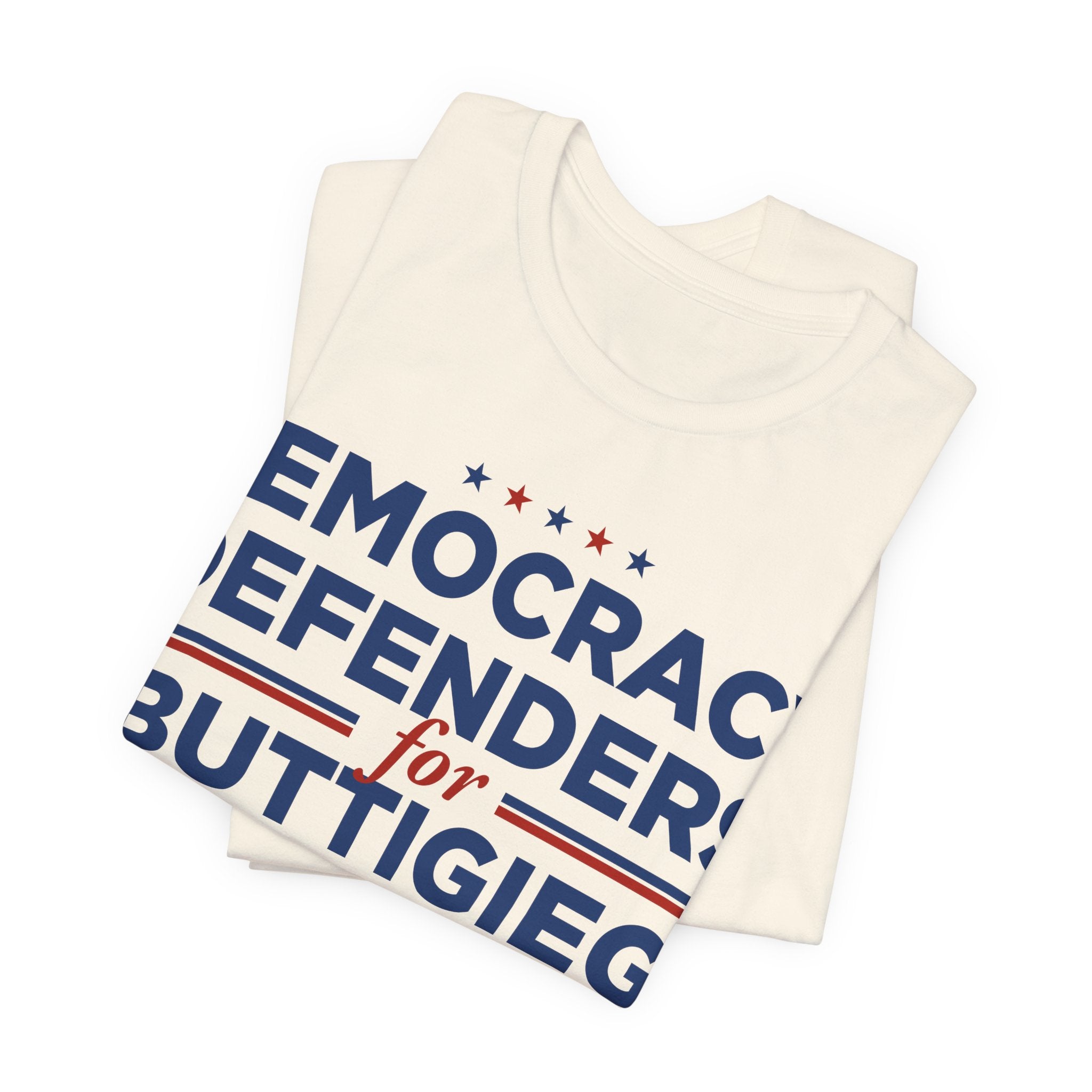 Democracy Defenders for Buttigieg 2028 T-Shirt | Bella+Canvas 3001 Political Graphic Tee