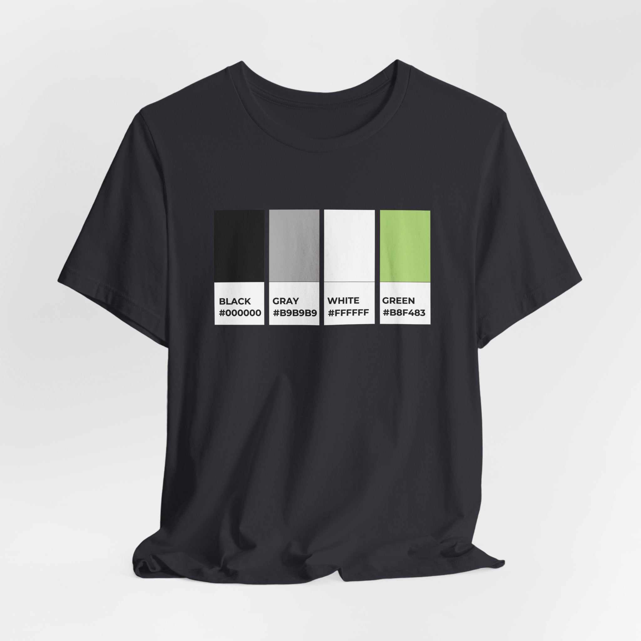 Funny Agender Pride Flag Pantone Colors Unisex Jersey Short Sleeve T-Shirt