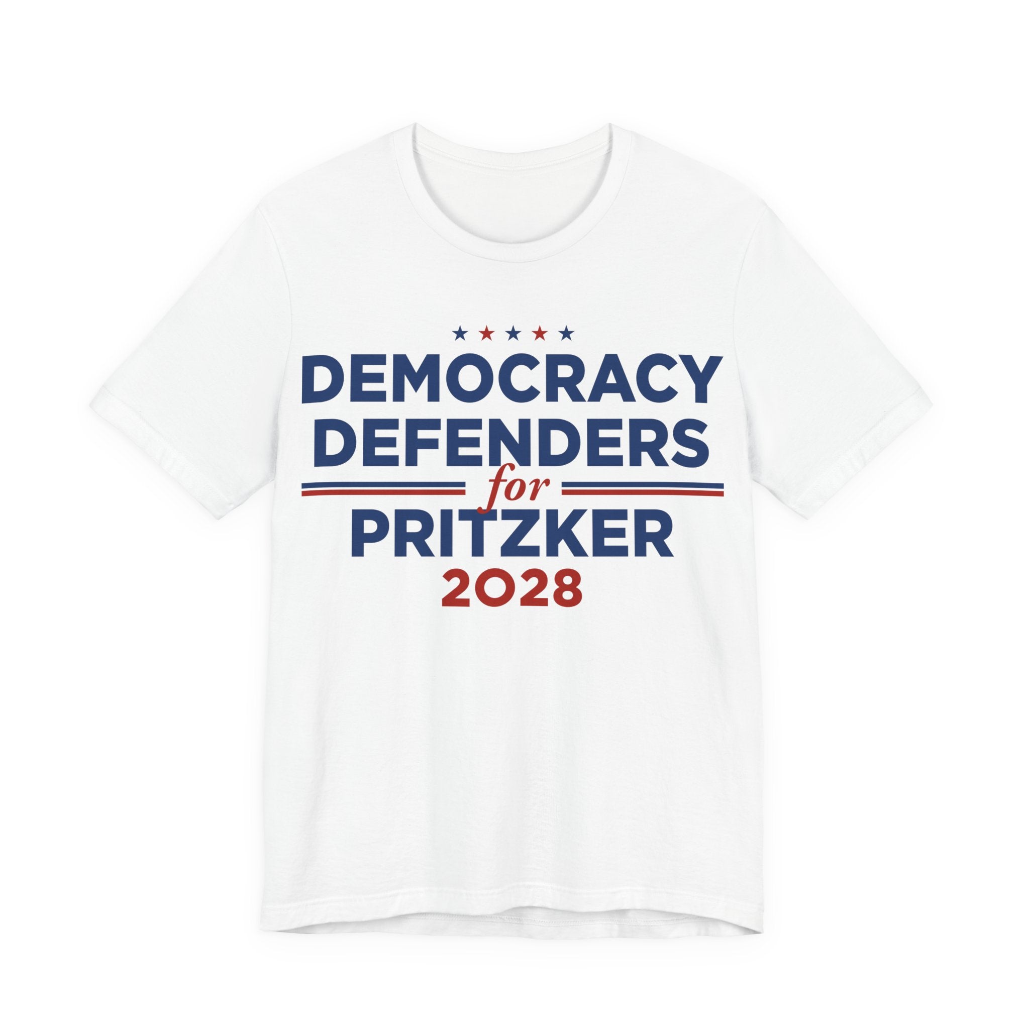 Democracy Defenders for J.B. Pritzker for President Campaign T-Shirt 2028