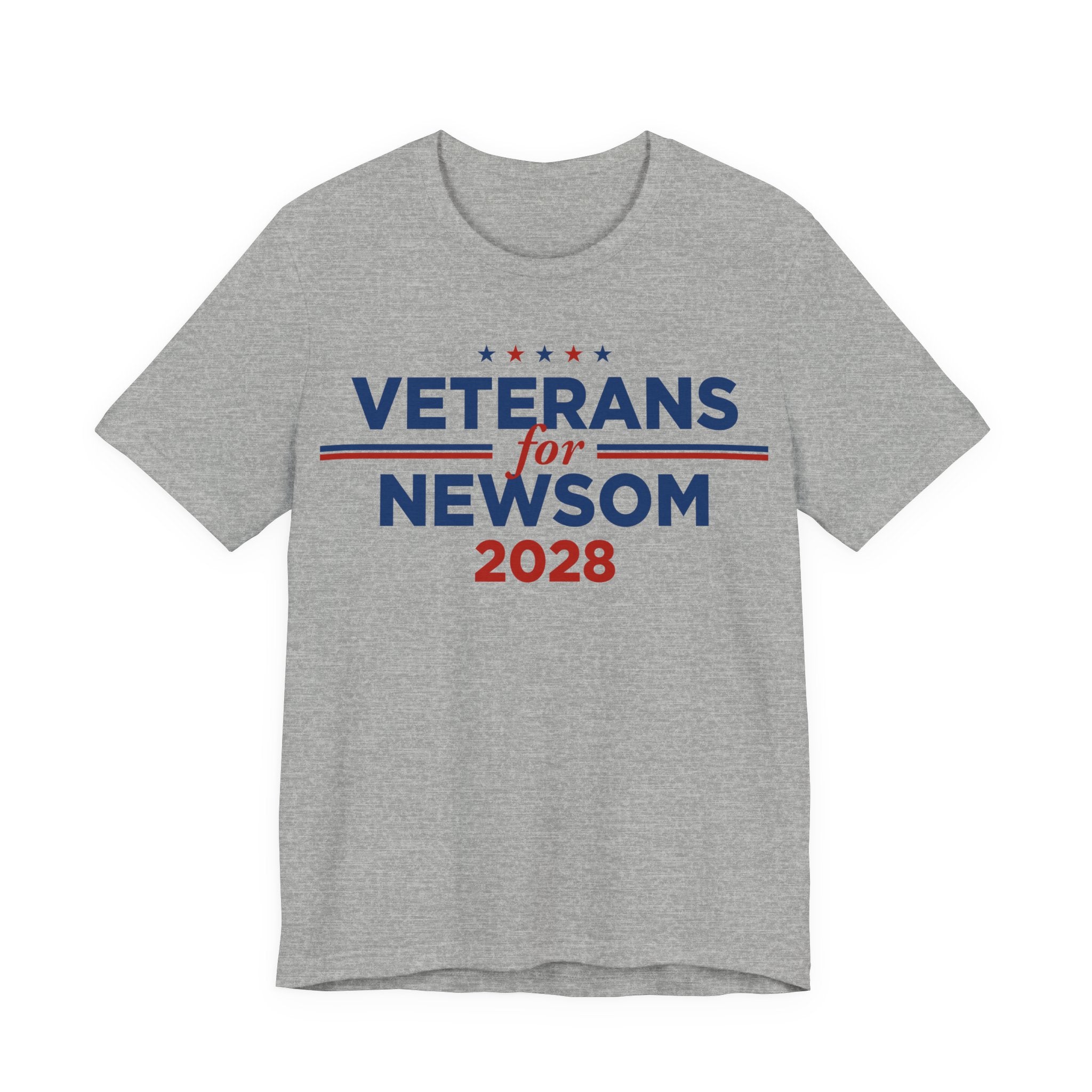 Veterans for Gavin Newsom for President Campaign T-Shirt 2028